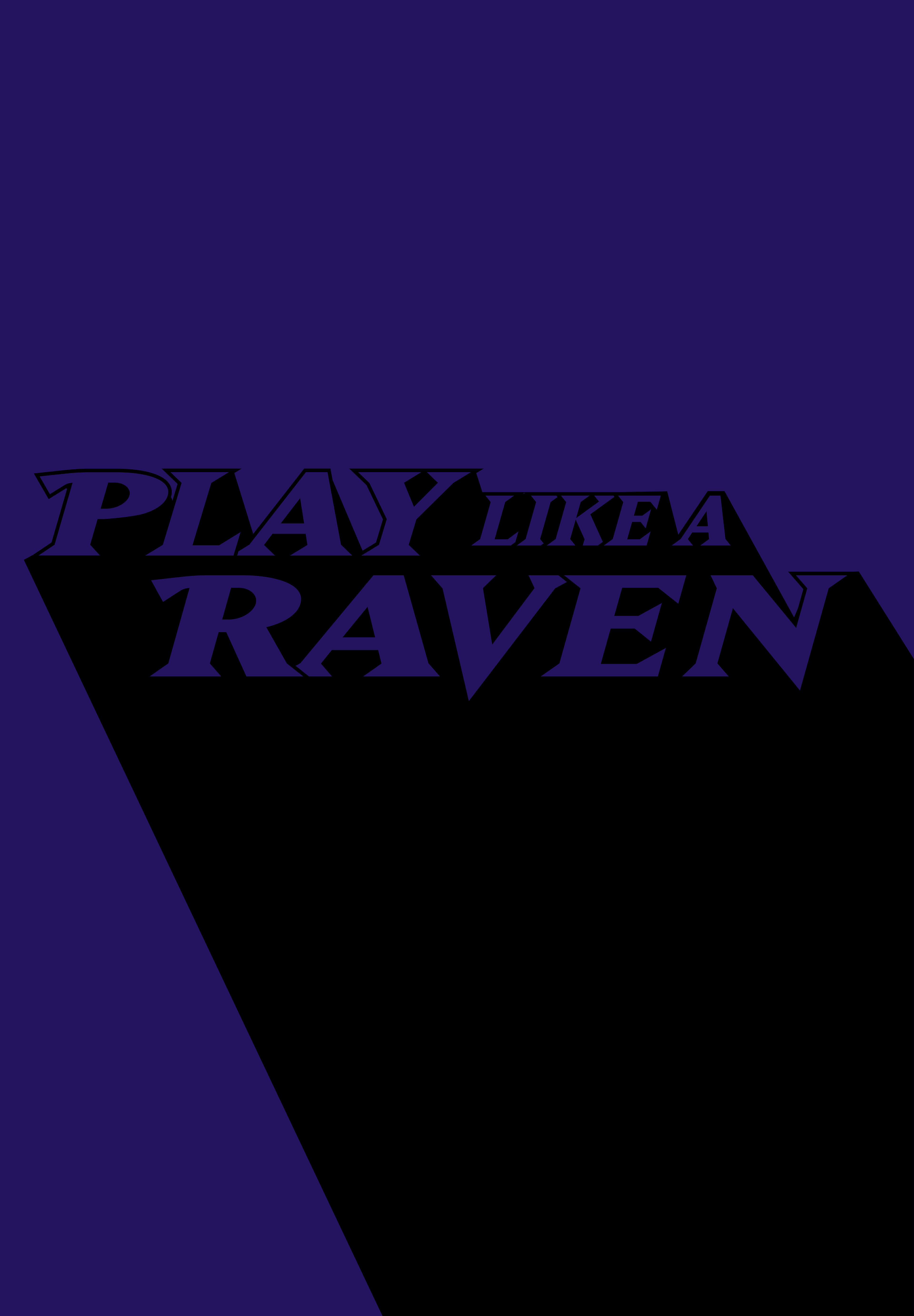 Play Like A Raven Purple Poster