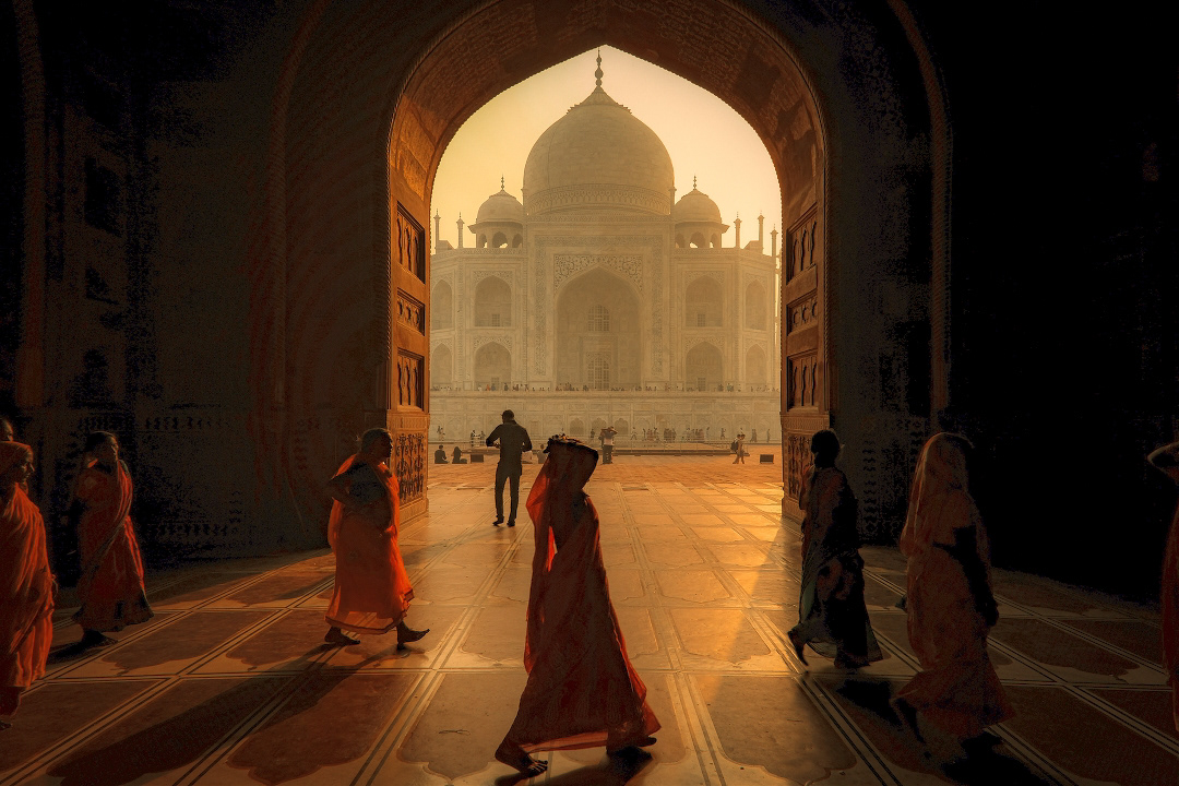 Sunrise Taj Mahal India 