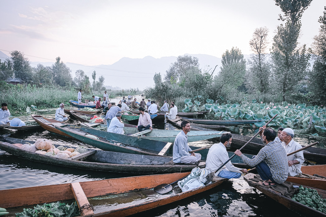 Veg Market Lake Dal Kashmir