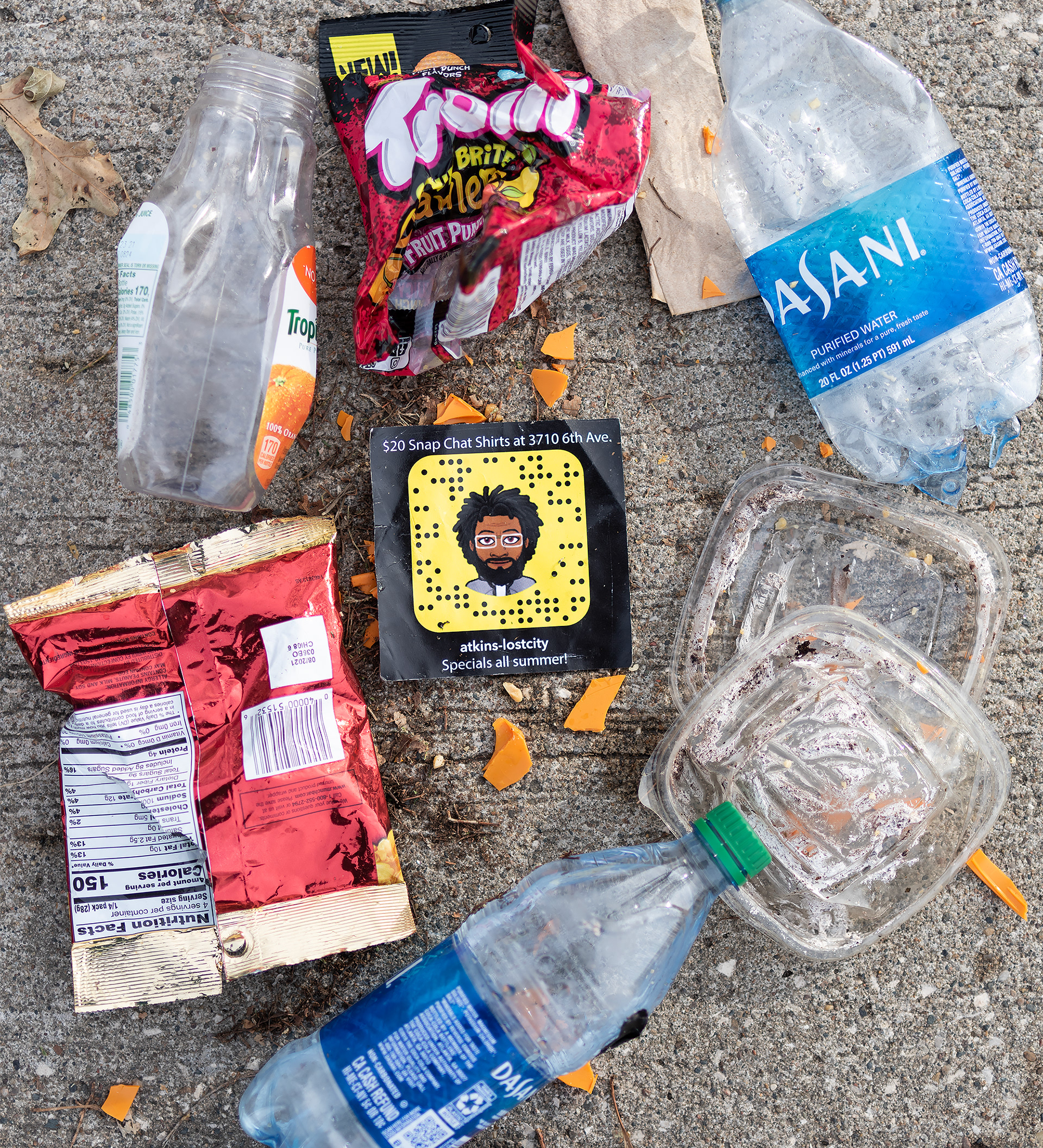 Two people emptied this shit out of their car in front of our house.