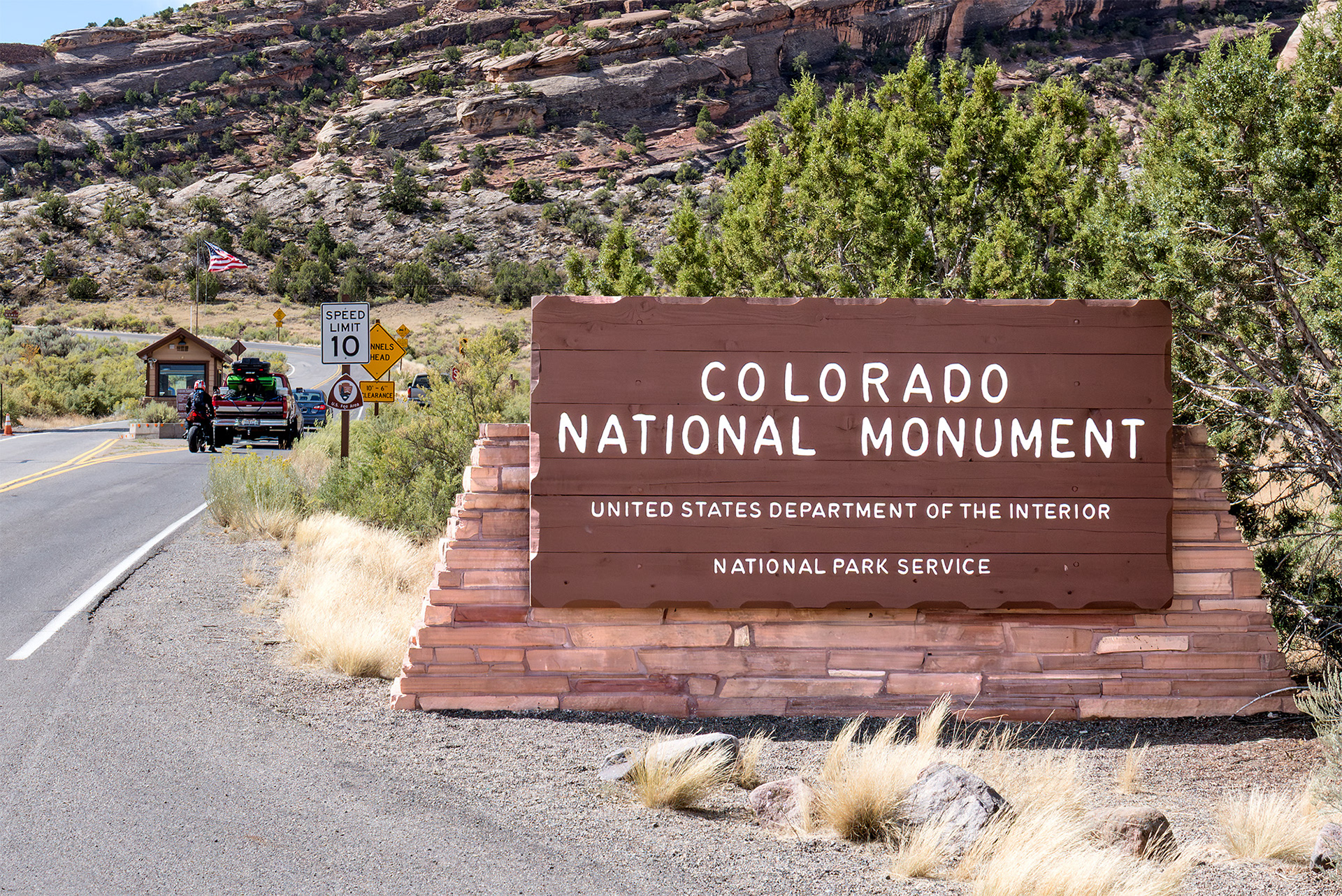 9/13/2016 - At entrance to Colorado National Monument, CO