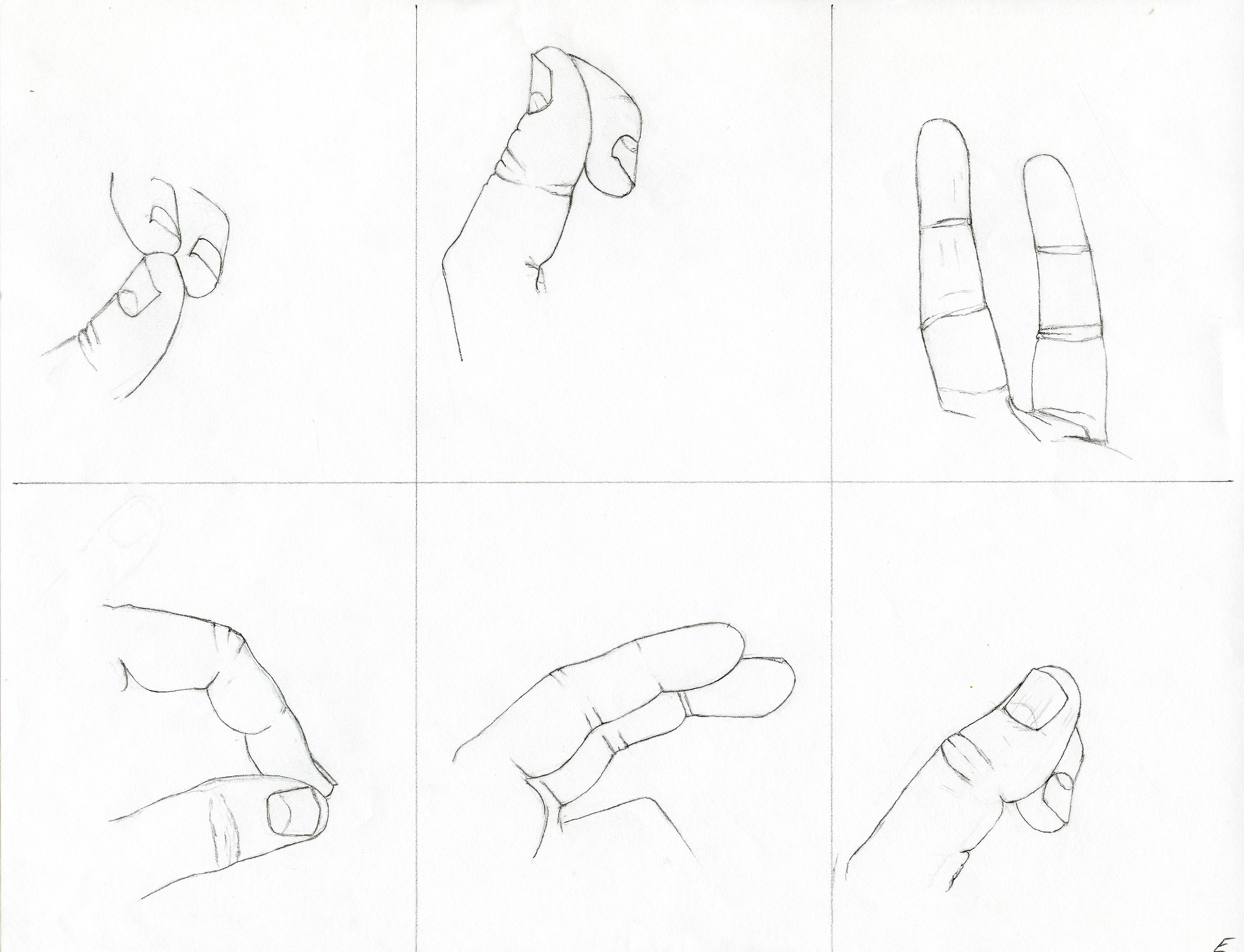 Undated but had to be prior to blue 2022 collage. No 2021 finger drawings. Most likely last 2020 because a lot were drawn then.