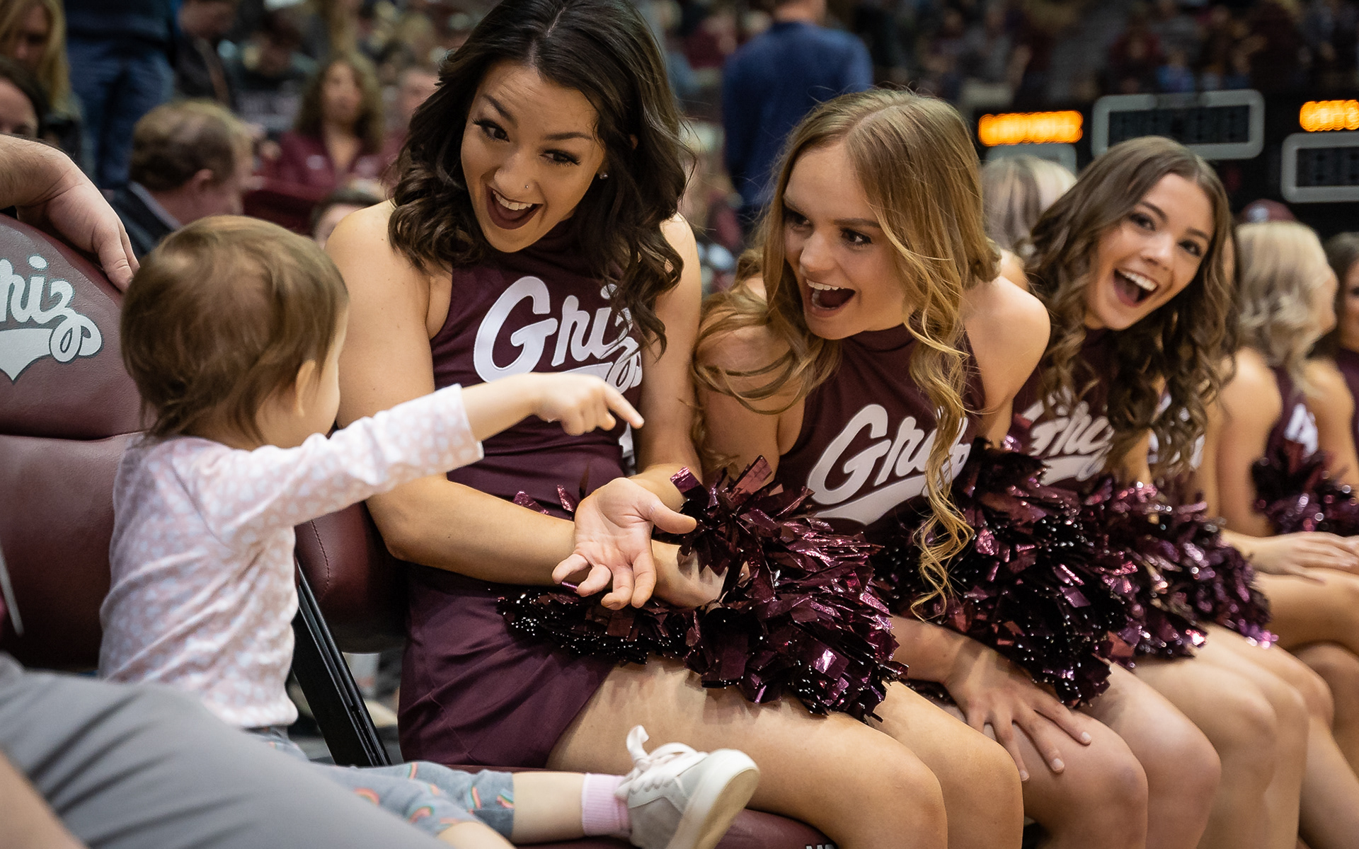 UM Dance Team at Griz Basketball