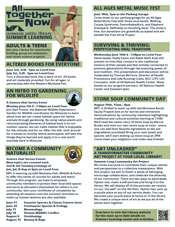 2023 Adult Summer Learing Flyer