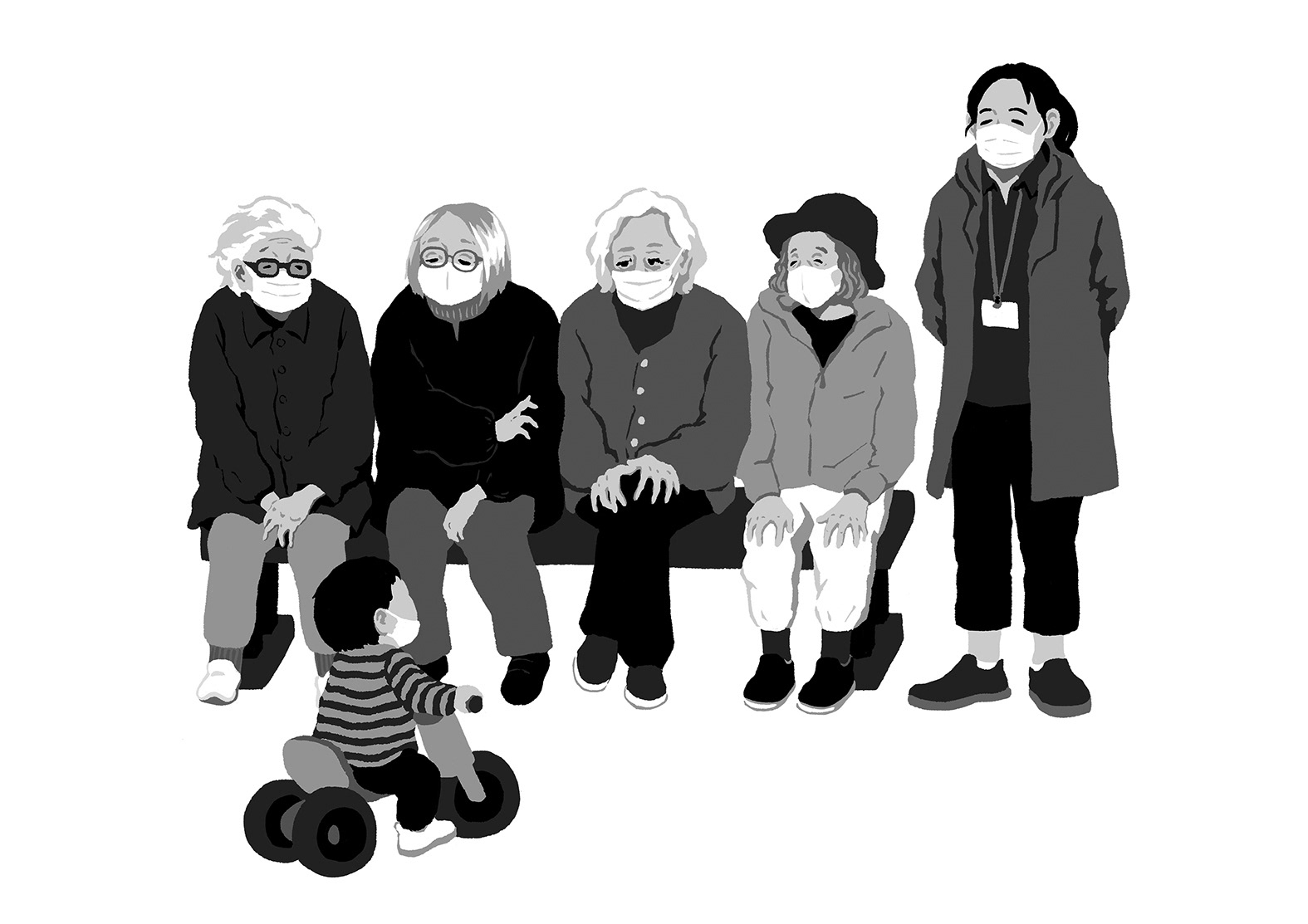マスクと公園(2023)