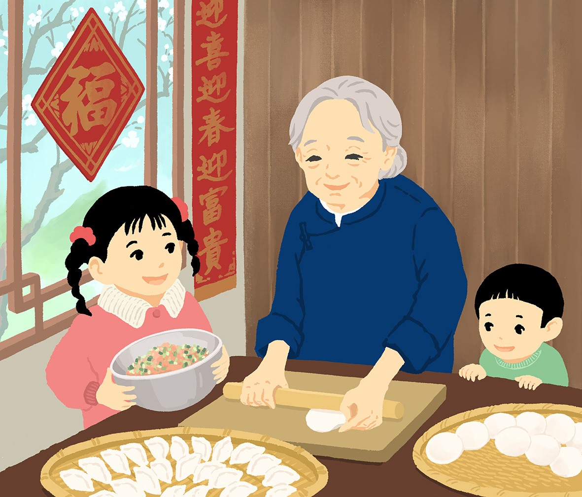 S.S century+「媽媽水餃子」イメージイラスト