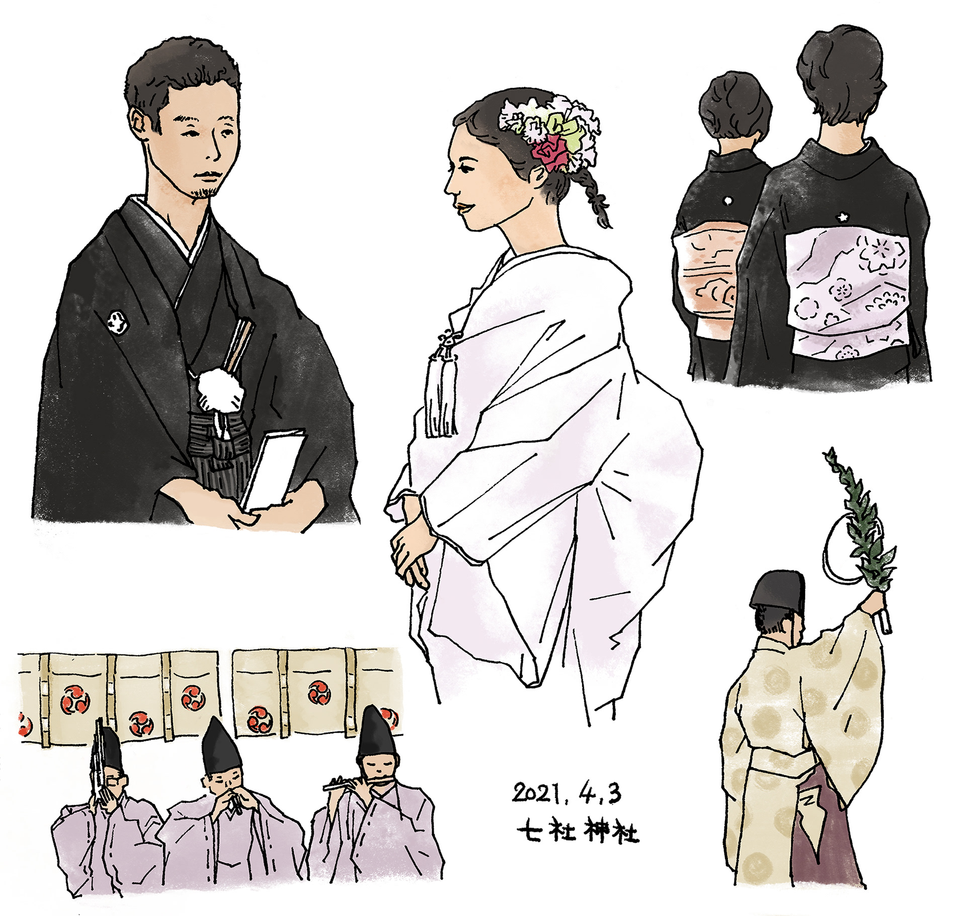 七社神社にて(2021)