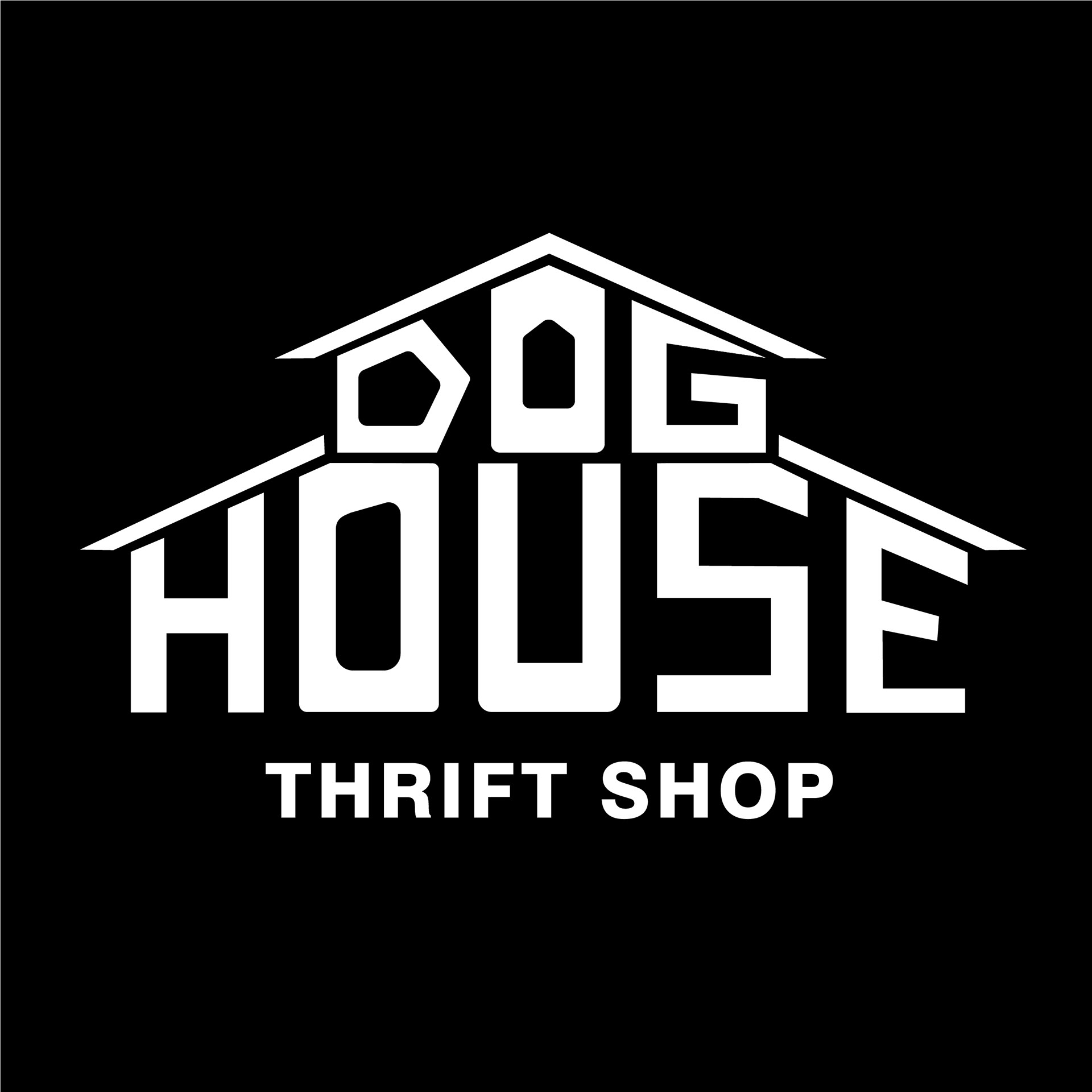 logo for doghouse, victoria vintage's sister company