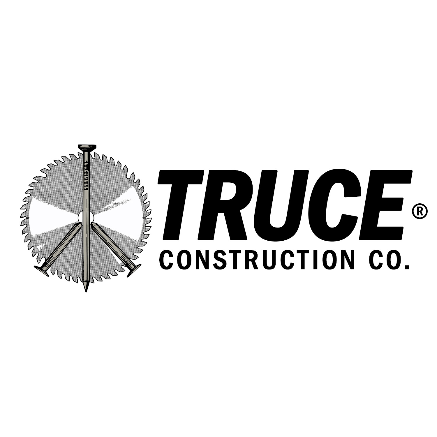 conceptual logo for truce construcion co.