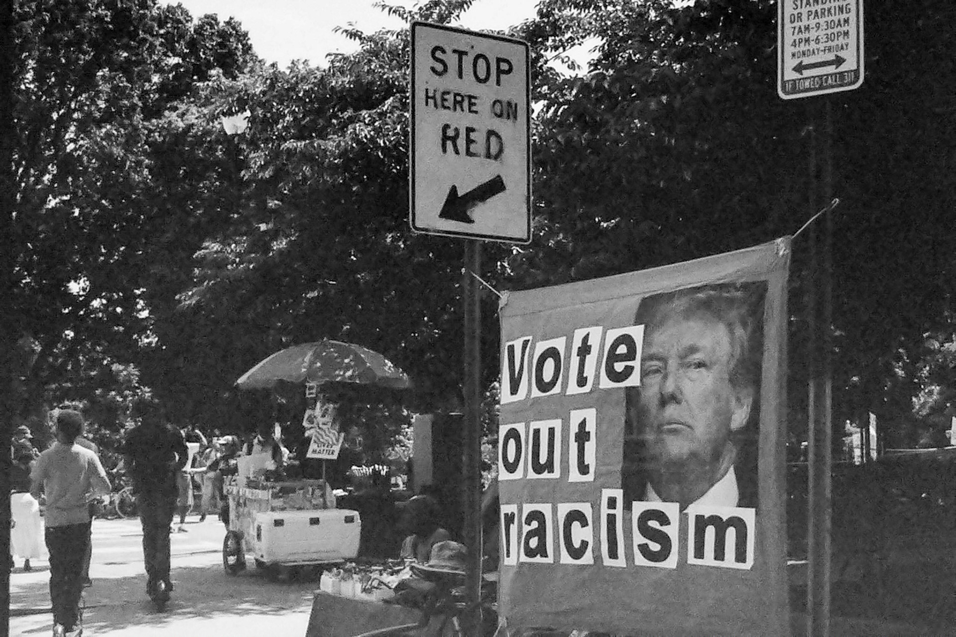 Donald Trump is not popular at Black Lives Matter protests