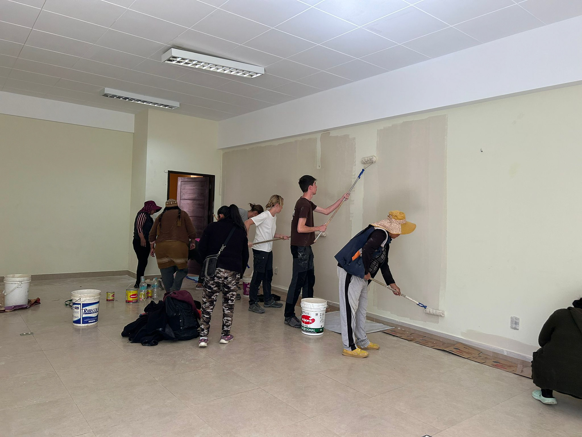 Rénovation d'une salle de classe en Bolivie