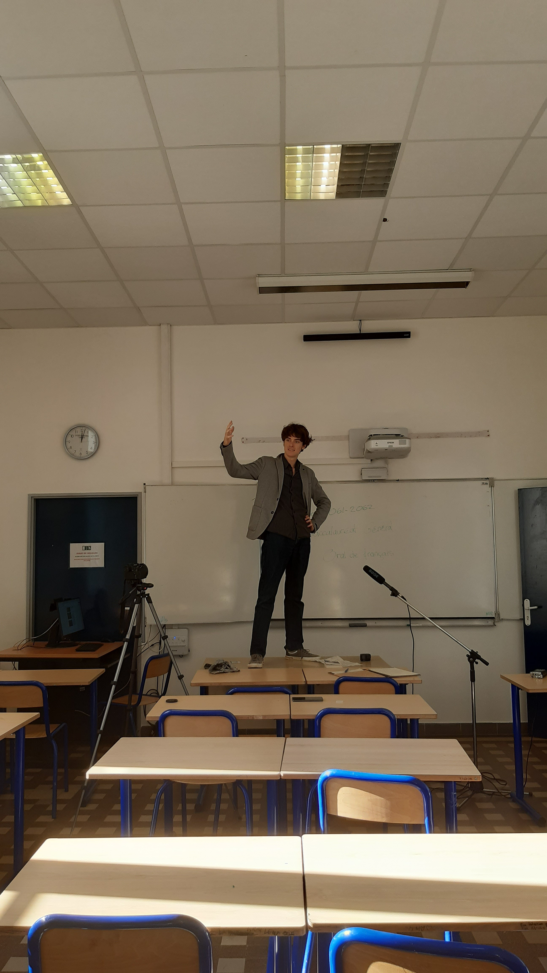 Tournage "Muntlig" au lycée Bristol