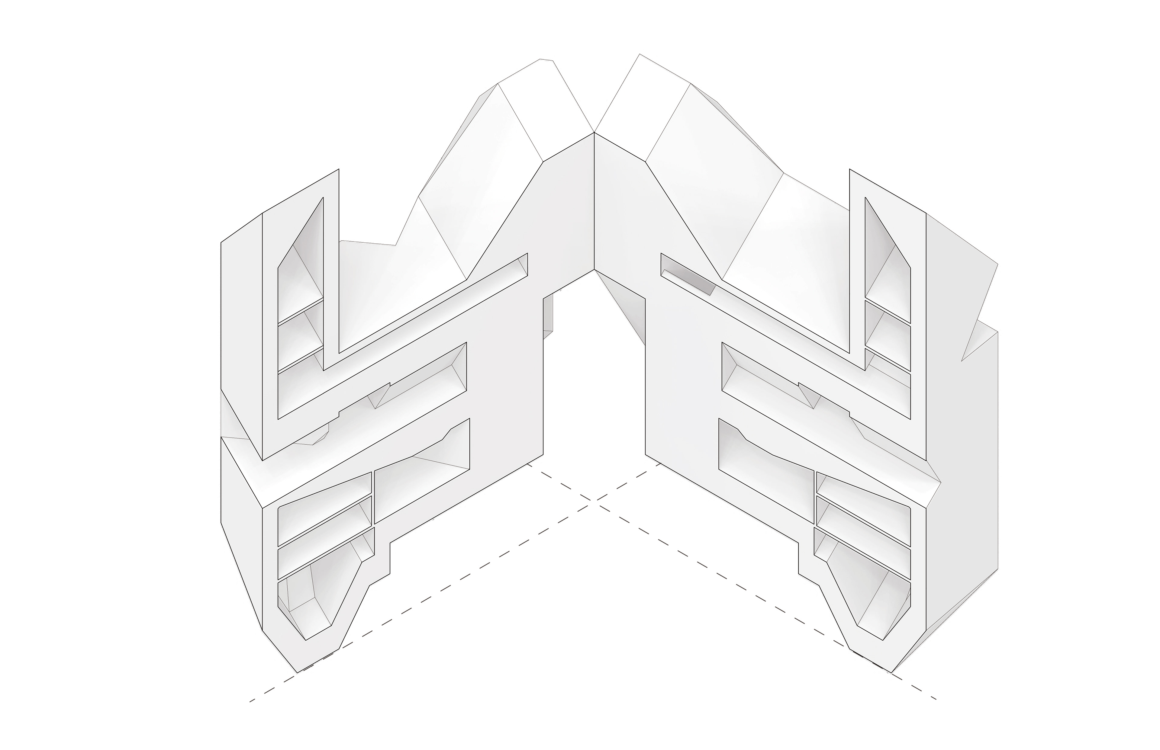 Rhino 6 & Illustrator Section Render - Full Volumes