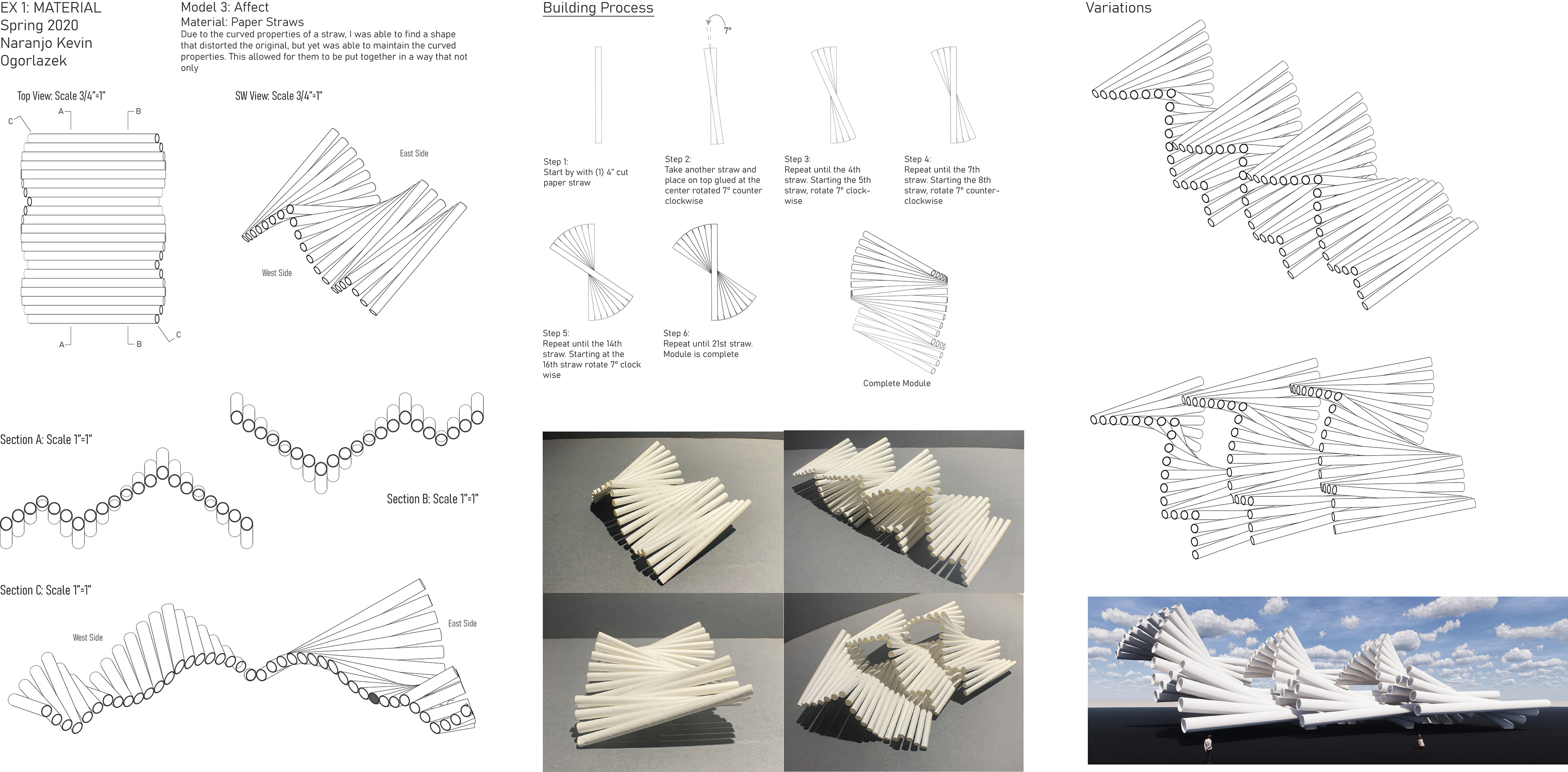 Material: Paper Straws