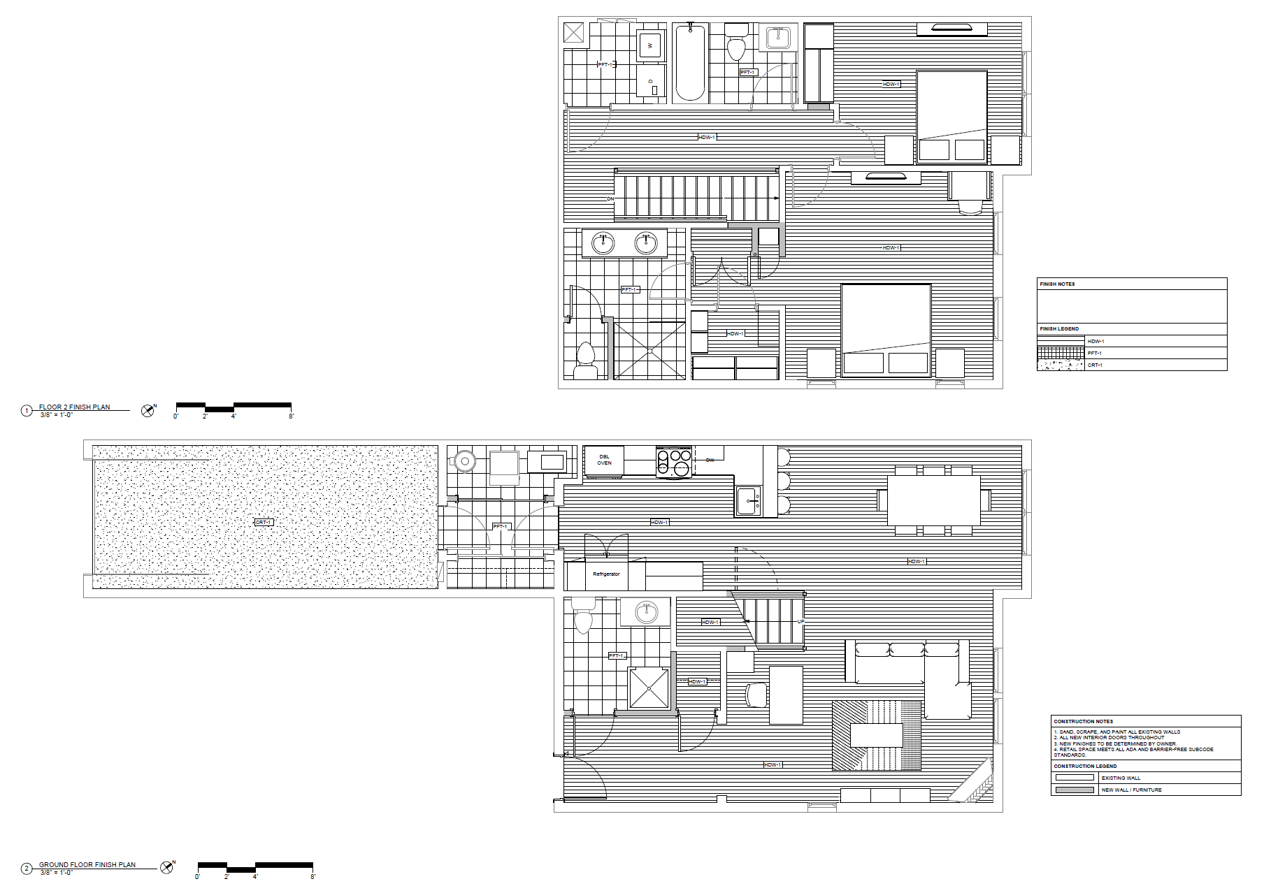 Proposed Finish Plans