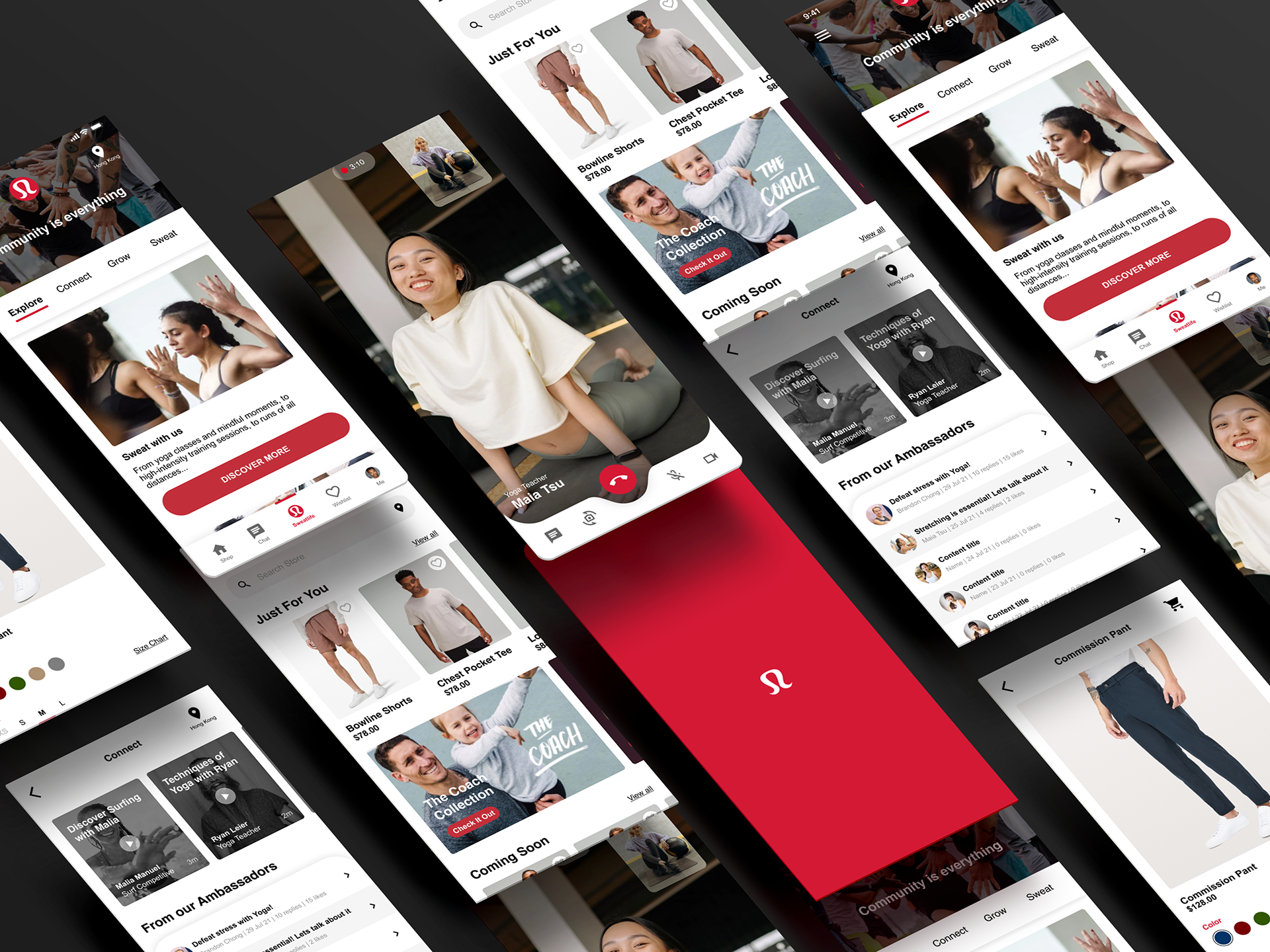 final product screens
