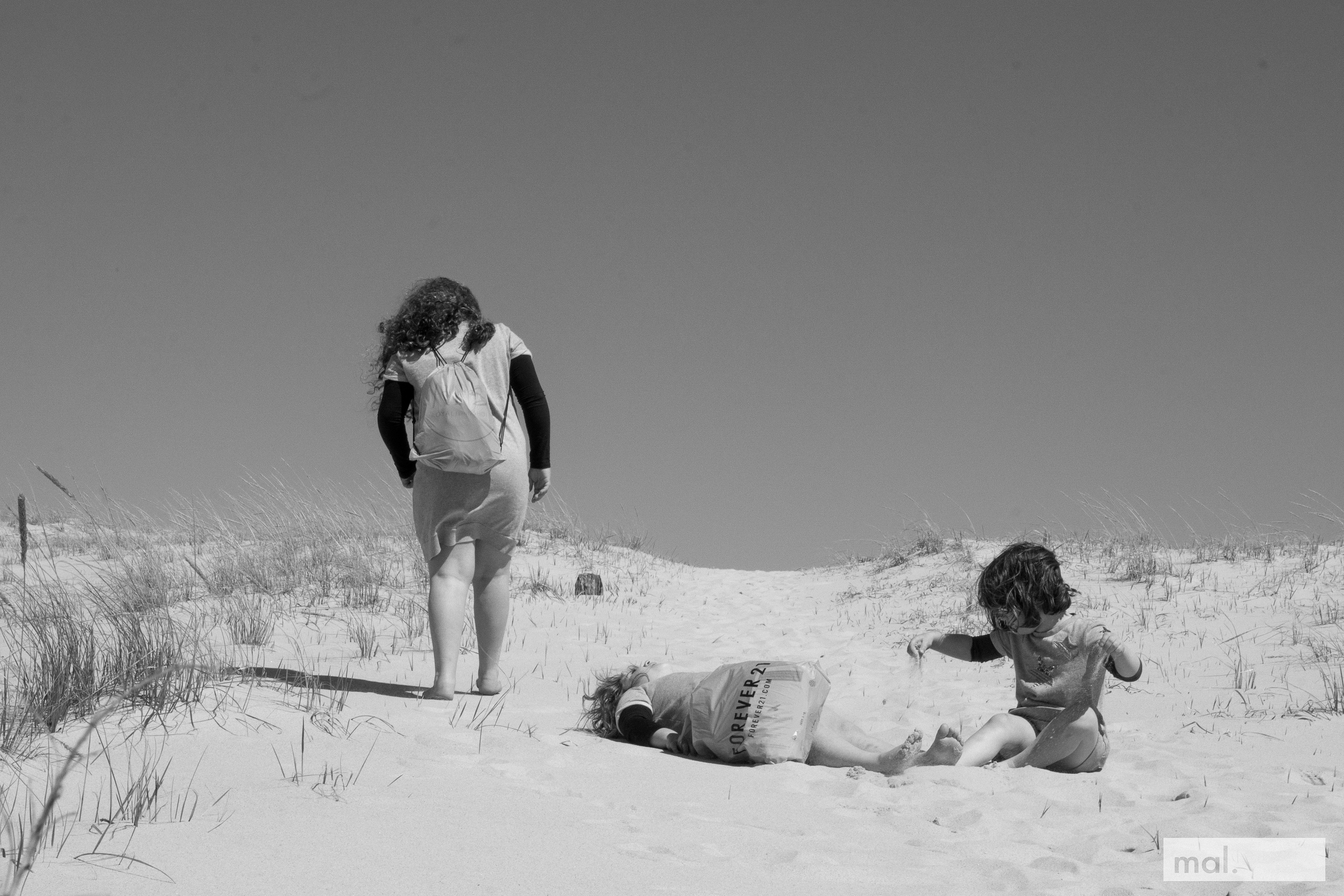 Ultra Orthodox children play on the beach (Asbury Park, NJ. 2017)