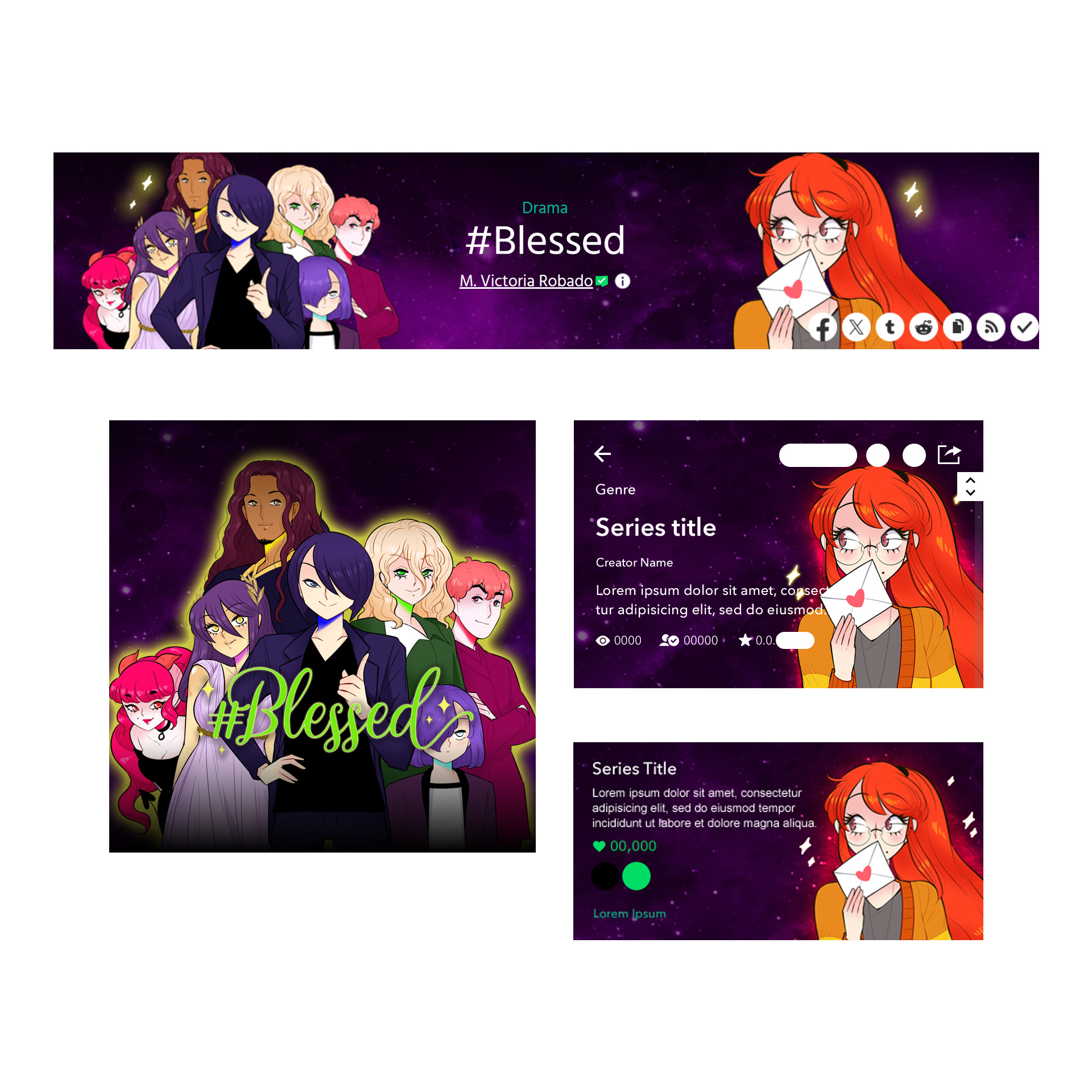 #Blessed Web Branding and Banners