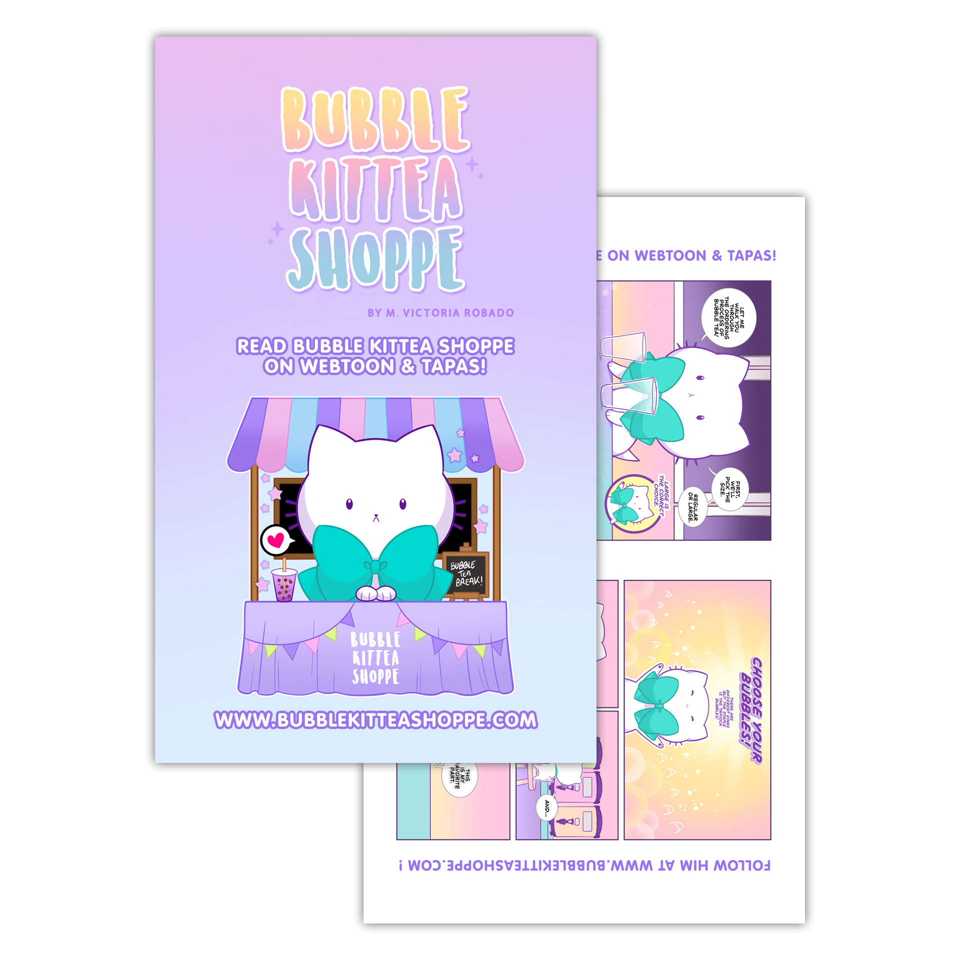 Bubble Kittea Promotional Postcard