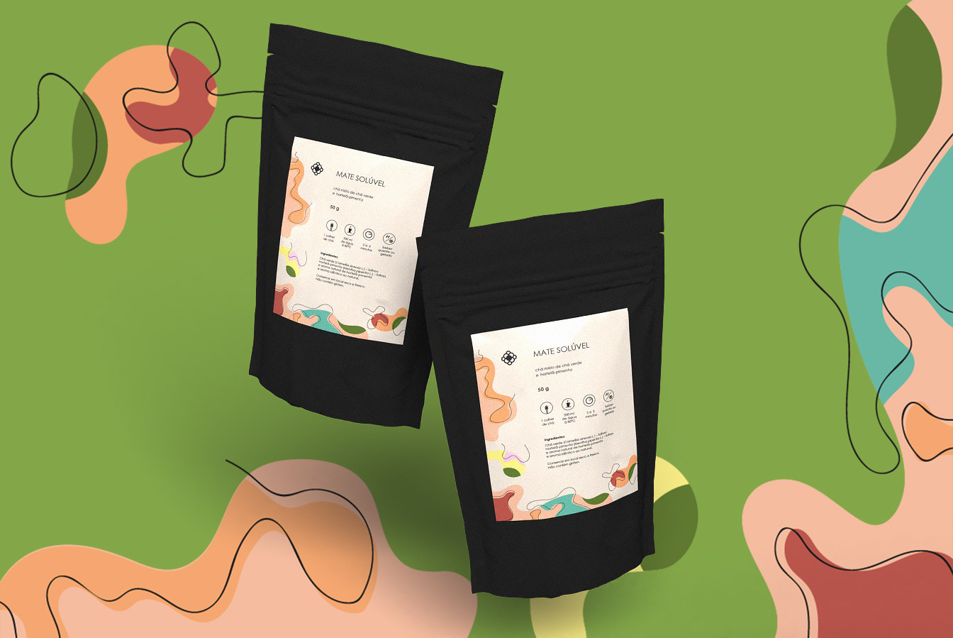 ilustração rótulo mate solúvel/ 2018