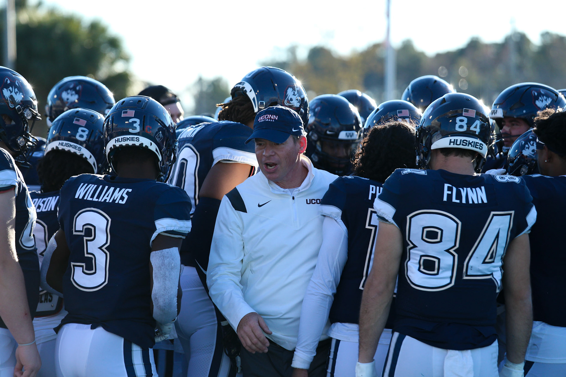 UConn Football Coach Jim Mora