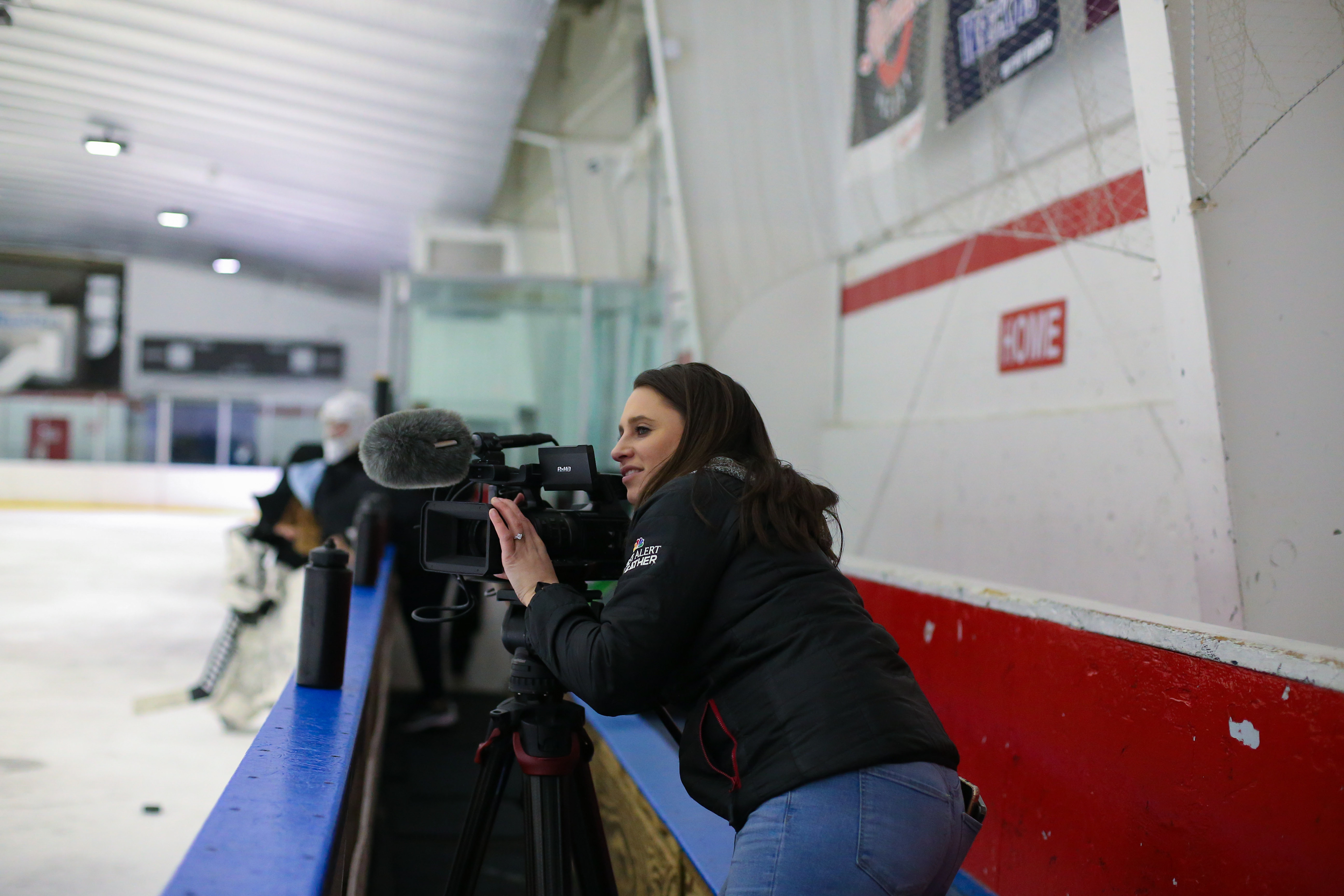 Women in Sport - Gabrielle Lucivero is a sports anchor from NBC CT creating footage for a story on the team captain, Shannon Turner (6) after she announces her retirement from the league after 8 years. Lucivero covers sports all over Connecticut and took the time to tell the story of Turner as she is a professional hockey player, but also a middle school English teacher. Exposure for the league and the team is what will help the league grow, and Lucivero’s article and video are sure to do just that. 