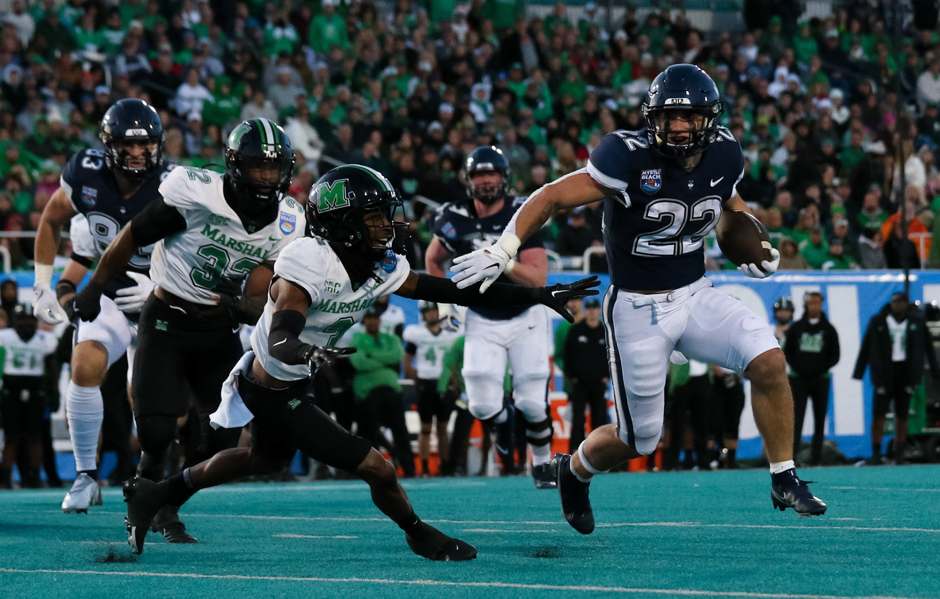 UConn Football vs Marshall Myrtle Beach Bowl 2022