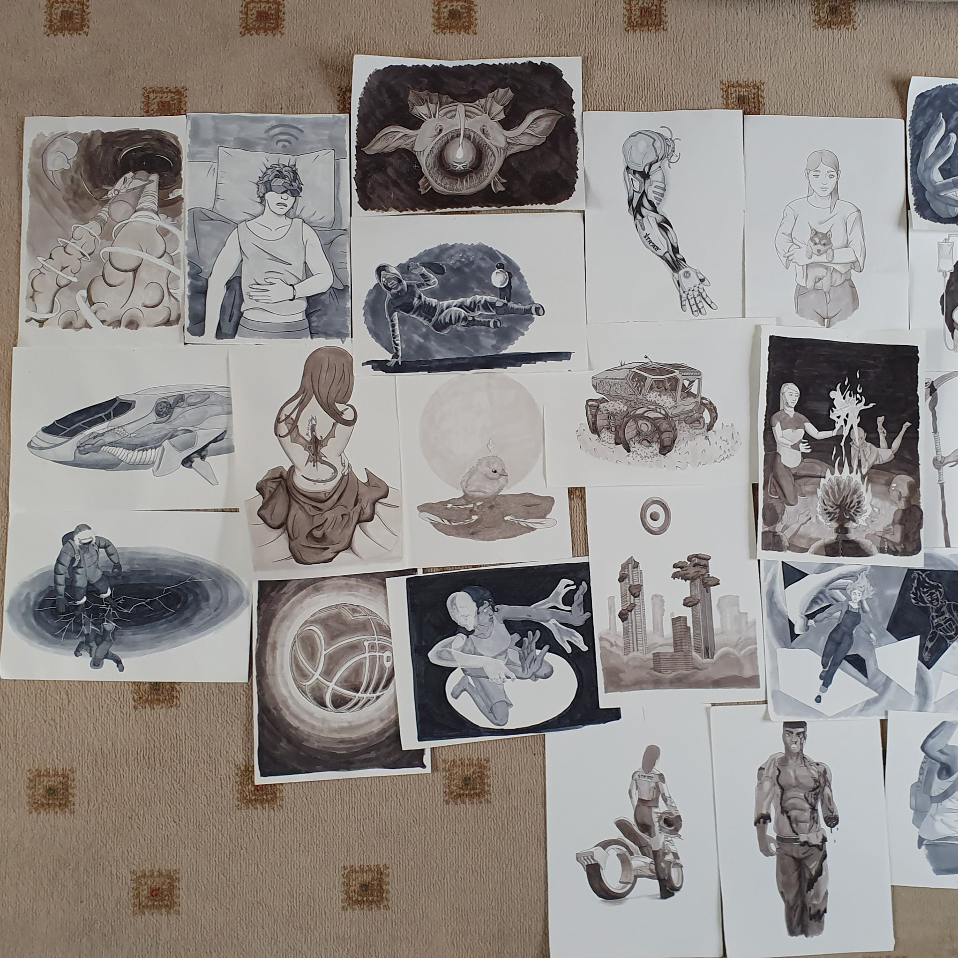 The completed Set (1)