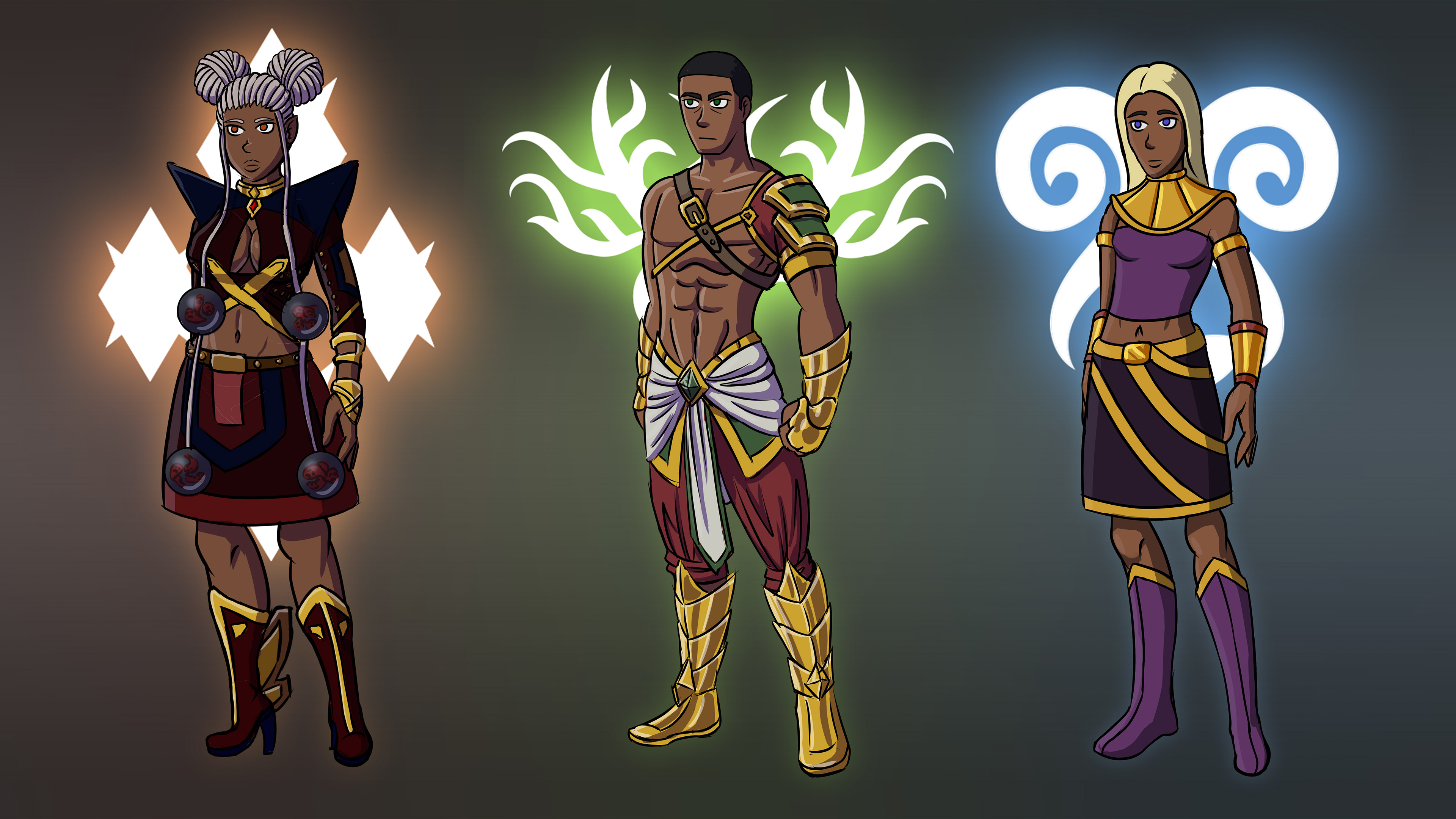 Anakii Character Line-up (Tahii, Lontu, Takisha)