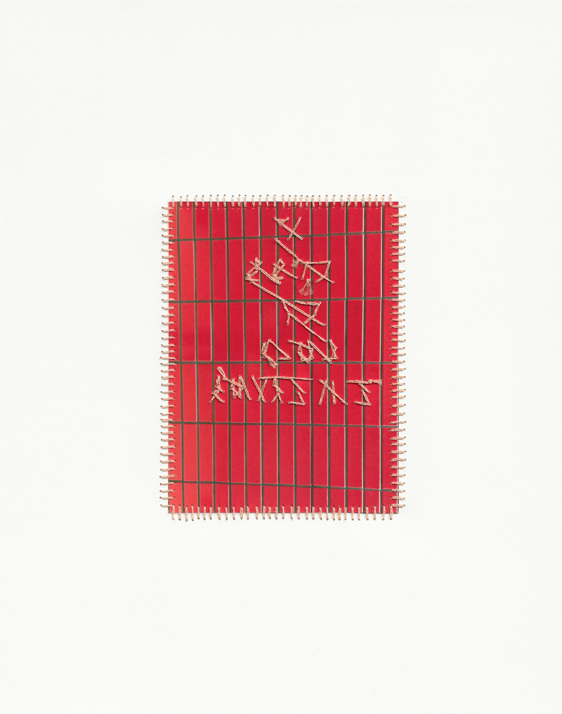 I Miss My Cold Exterior, 10” x 8”, Premium Matte Paper, Inkjet Print, Embroidery Floss, Exhaustion, 2022-2023