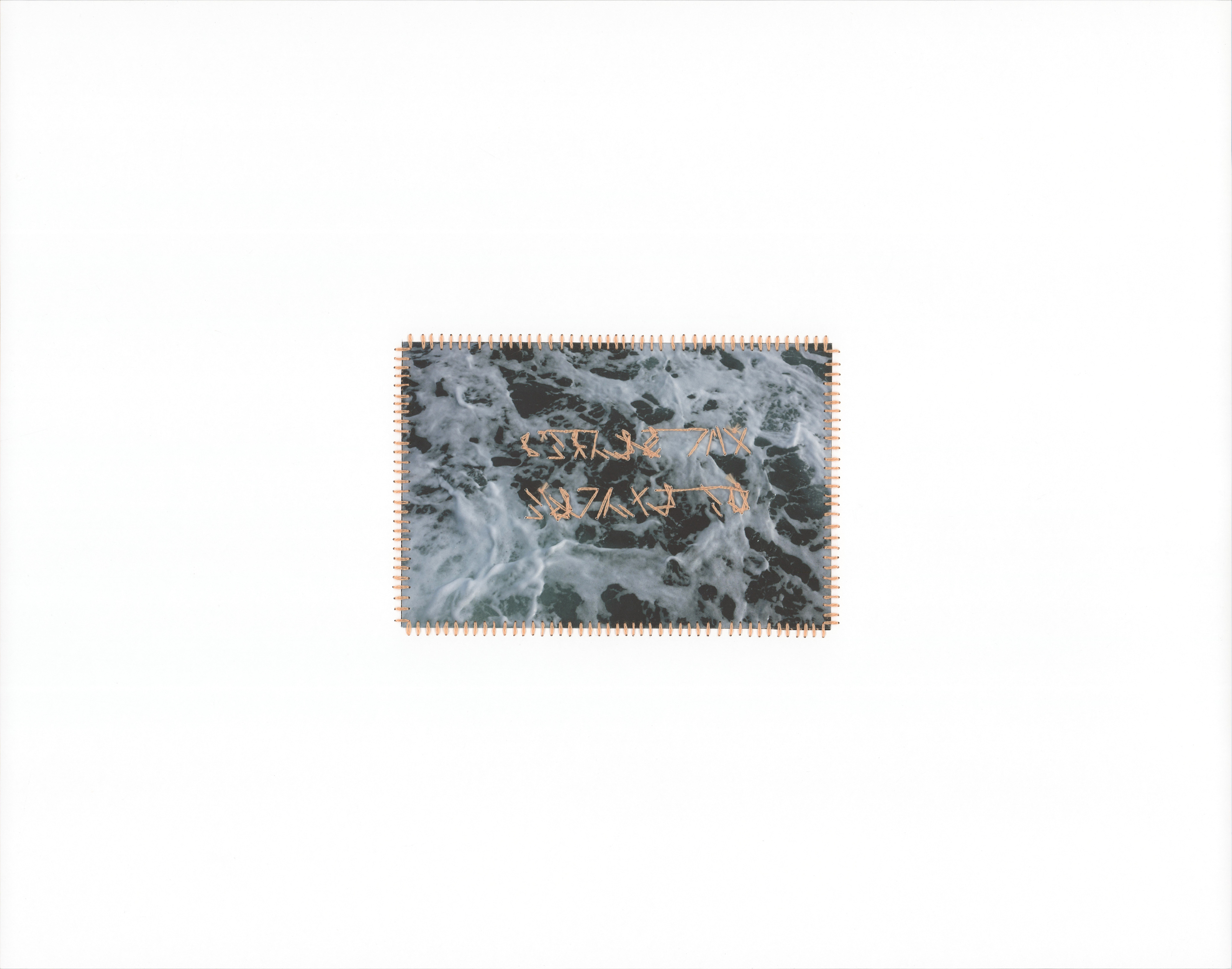 i'm scared of change, 11” x 14”, Premium Matte Paper, Inkjet Print, Embroidery Floss, Stress, 2022-2024