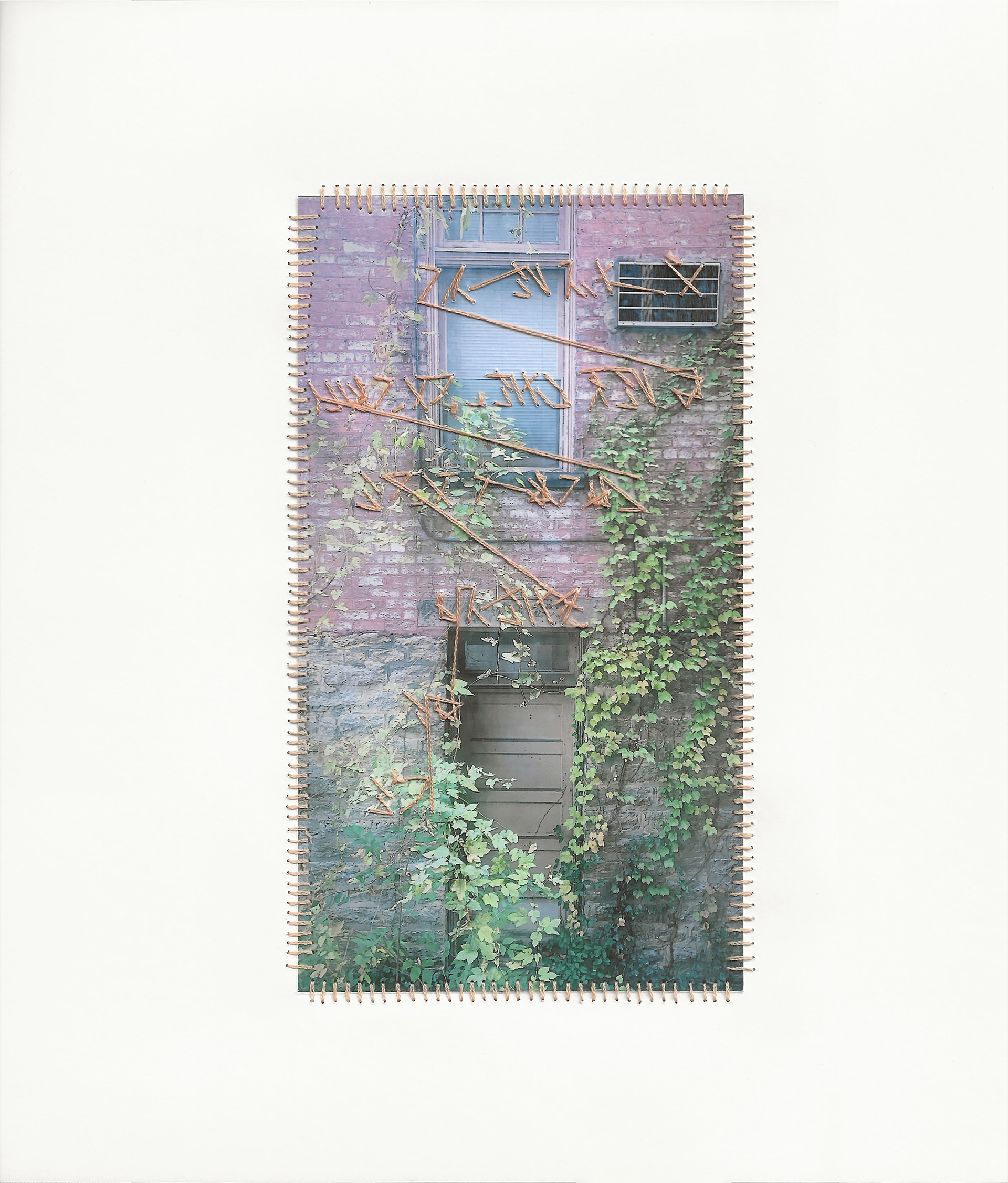 I have an overwhelmingly long time ahead of me, 11” x 10”, Premium Matte Paper, Inkjet Print, Embroidery Floss, Stress, 2022-2023