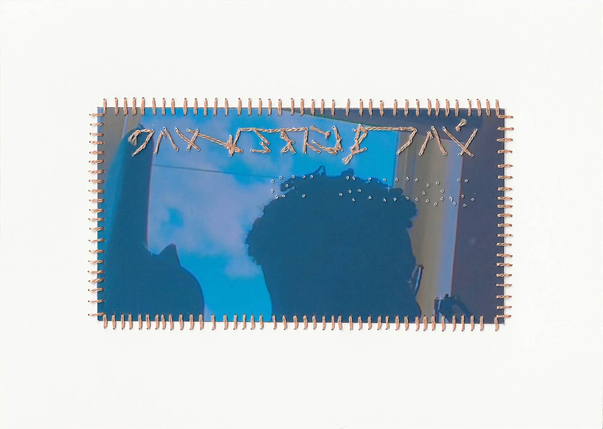 i'm scared i'm going to let him go, 5” x 7”, Premium Matte Paper, Inkjet Print, Embroidery Floss, Doubt, 2022-2024
