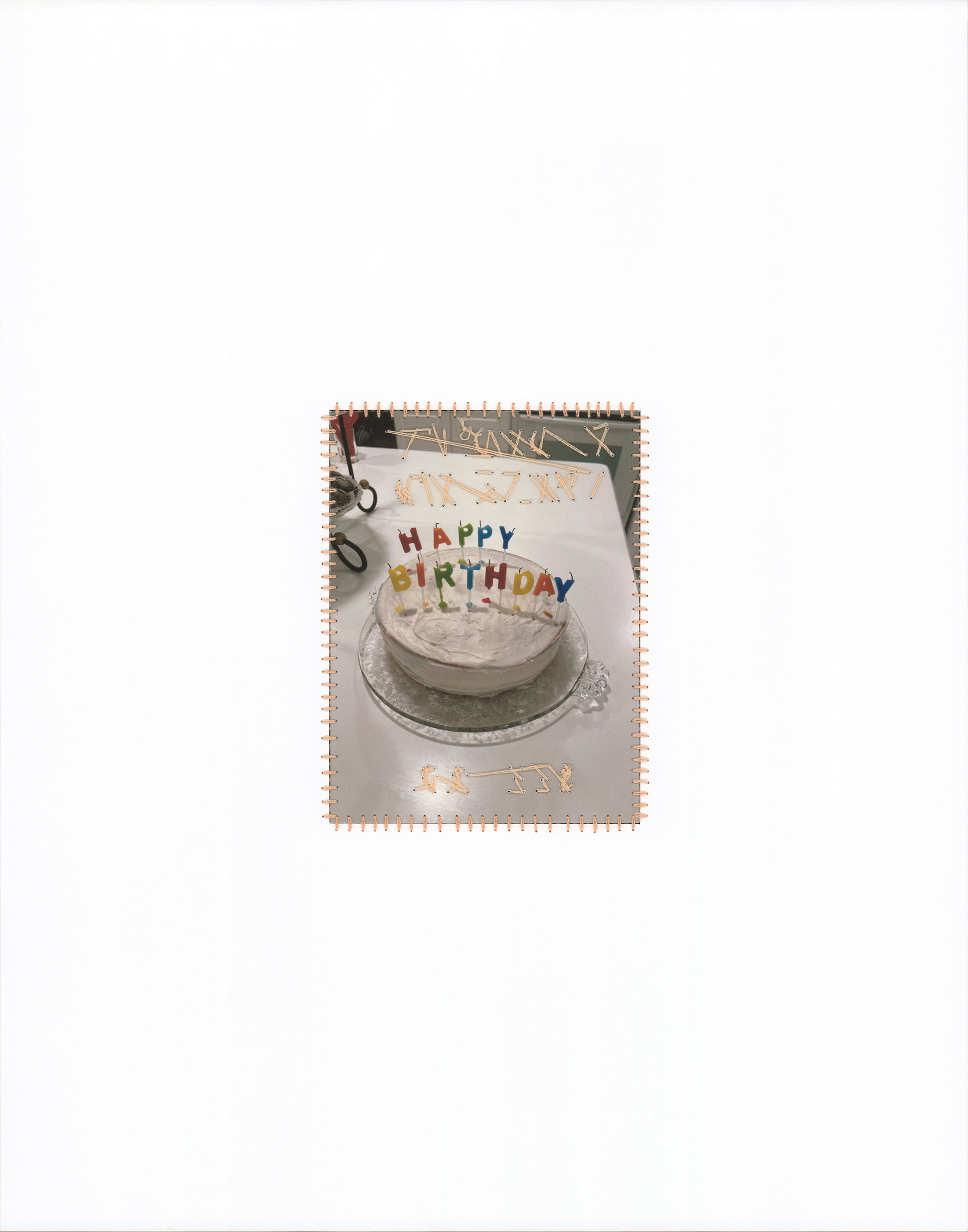 I Didn't Think I'd See 22, 14” x 11”, Premium Matte Paper, Inkjet Print, Embroidery Floss, Pain, 2022-2024