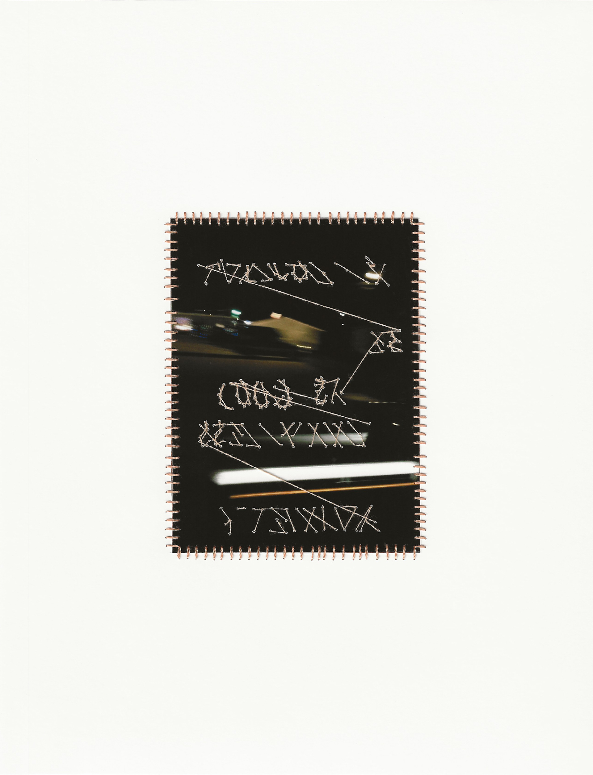 i wouldn't be as good with less anxiety, 11” x 8.5”, Premium Matte Paper, Inkjet Print, Embroidery Floss, Overthinking, 2023-2024