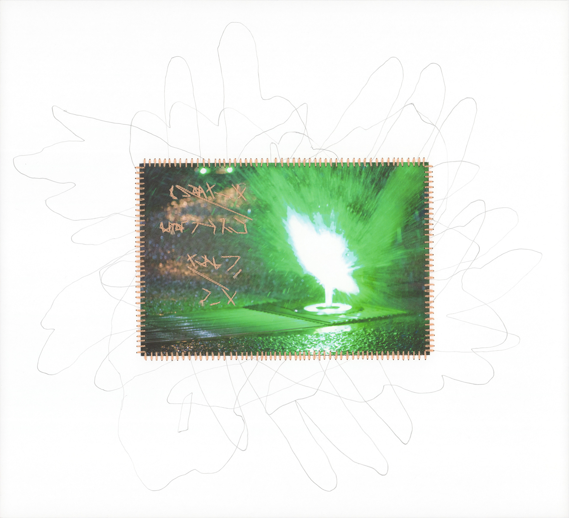 I Hold Way Too Much In, 11” x 10”, Premium Matte Paper, Inkjet Print, Embroidery Floss, Graphite, Stress, 2023-2024