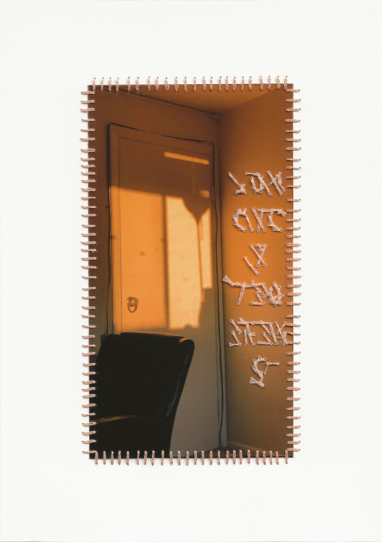  How Did I Get Here?, 7” x 5”, Premium Matte Paper, Inkjet Print, Embroidery Floss, Doubt, 2023-2024