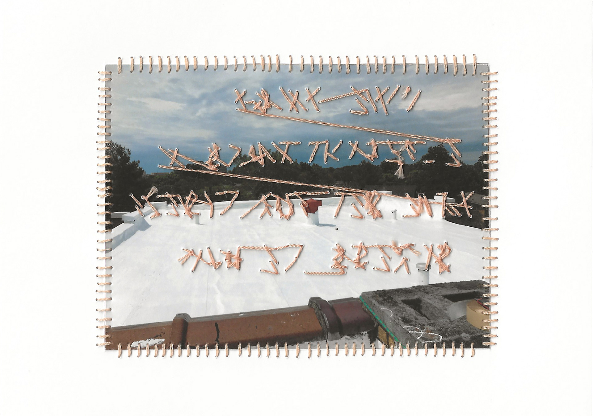 The High Expectations I Have Set For Myself Stress Me Out, 5” x 7”, Premium Matte Paper, Inkjet Print, Embroidery Floss, Stress, 2023