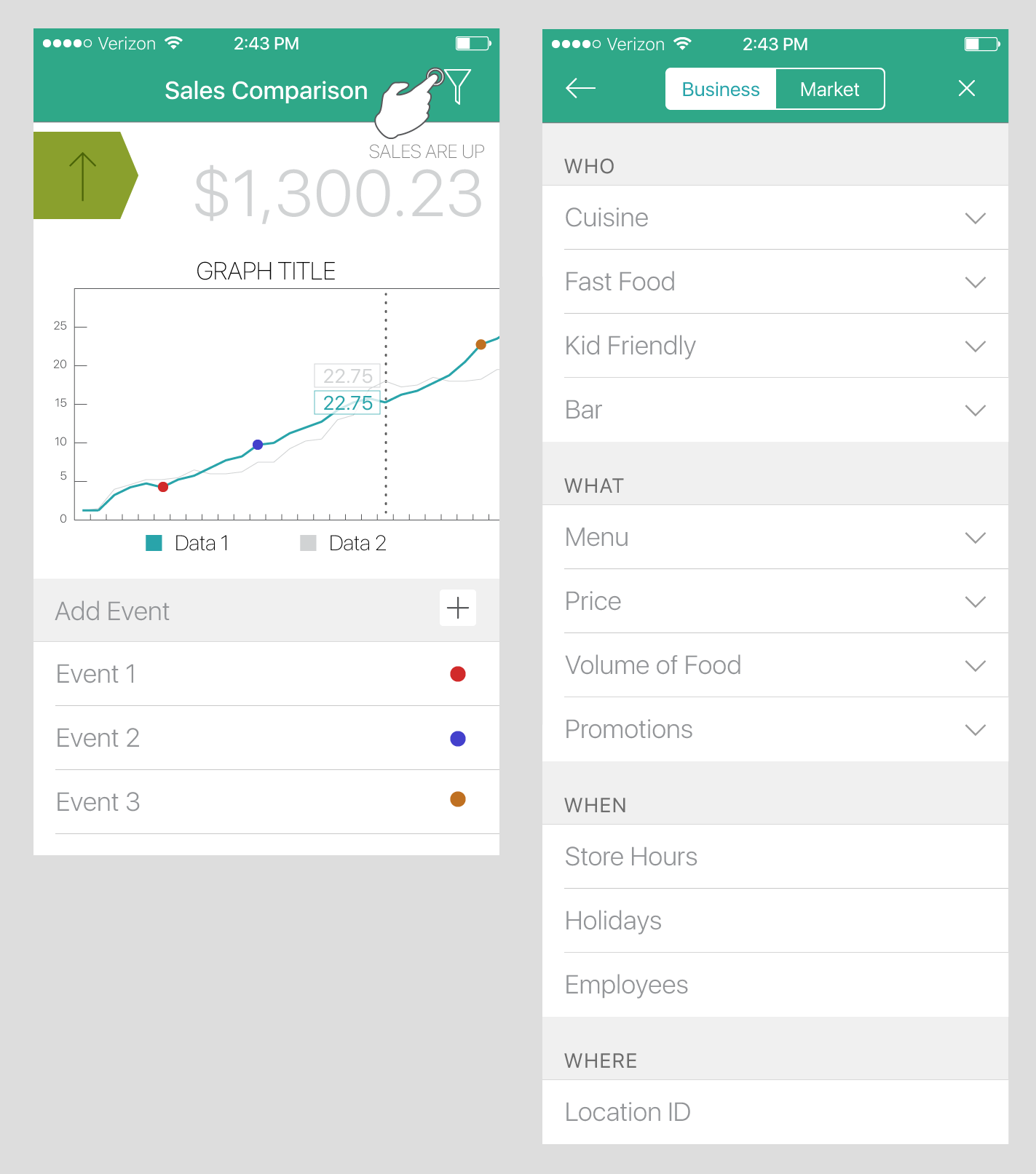 First look at UI