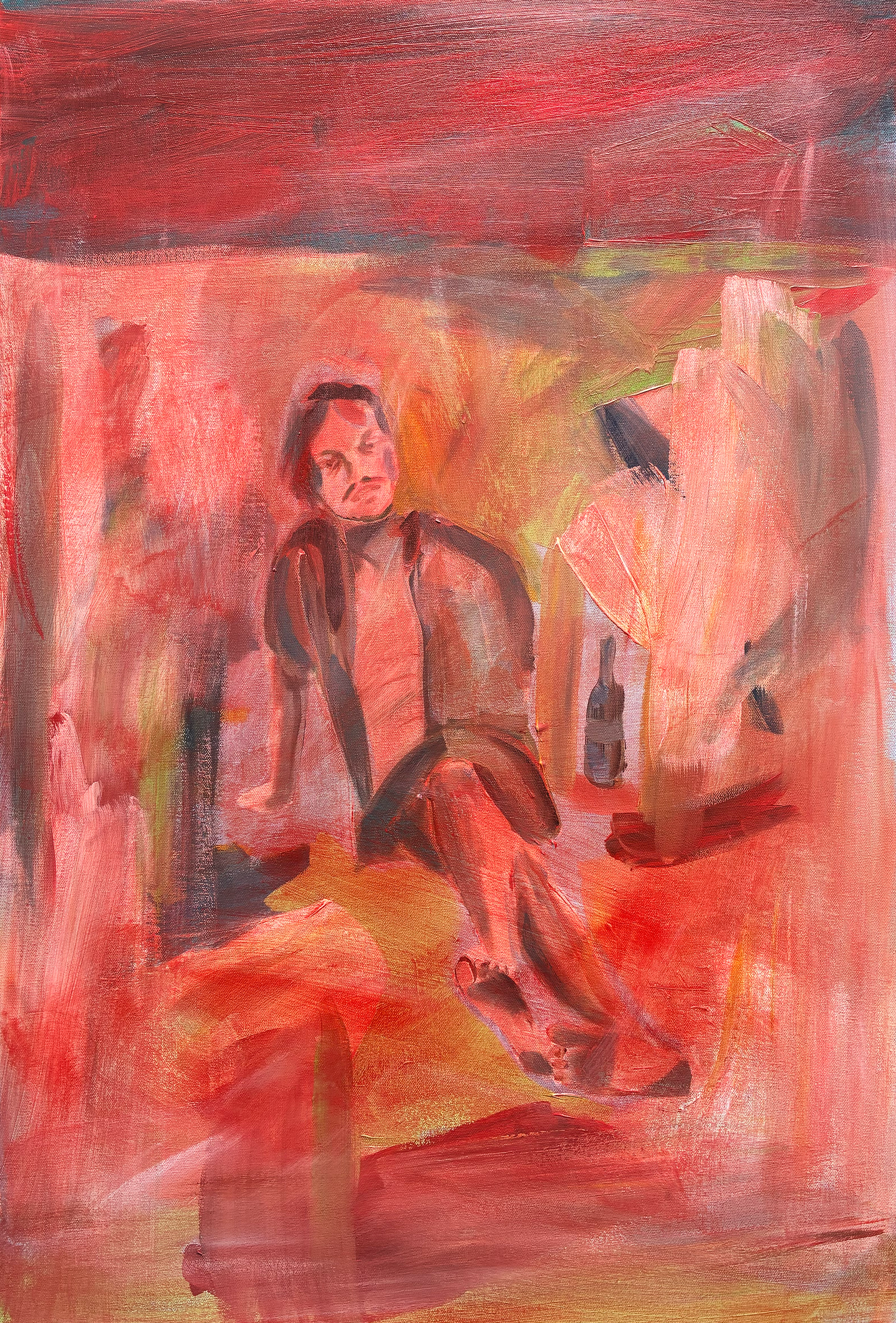 Sunburn, Acrylic on Canvas, 30" x 40", 2026