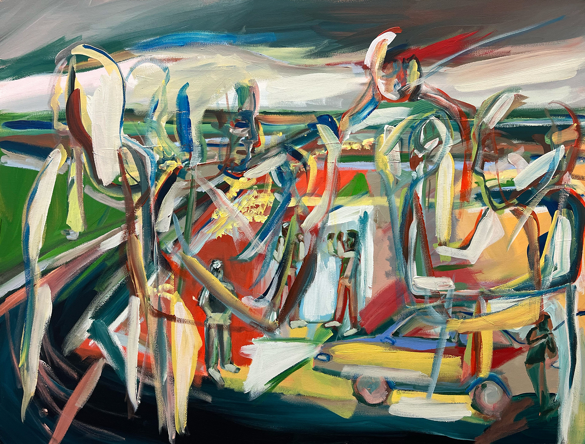 Transient, 30” x 40”, Acrylic on Canvas, 2025