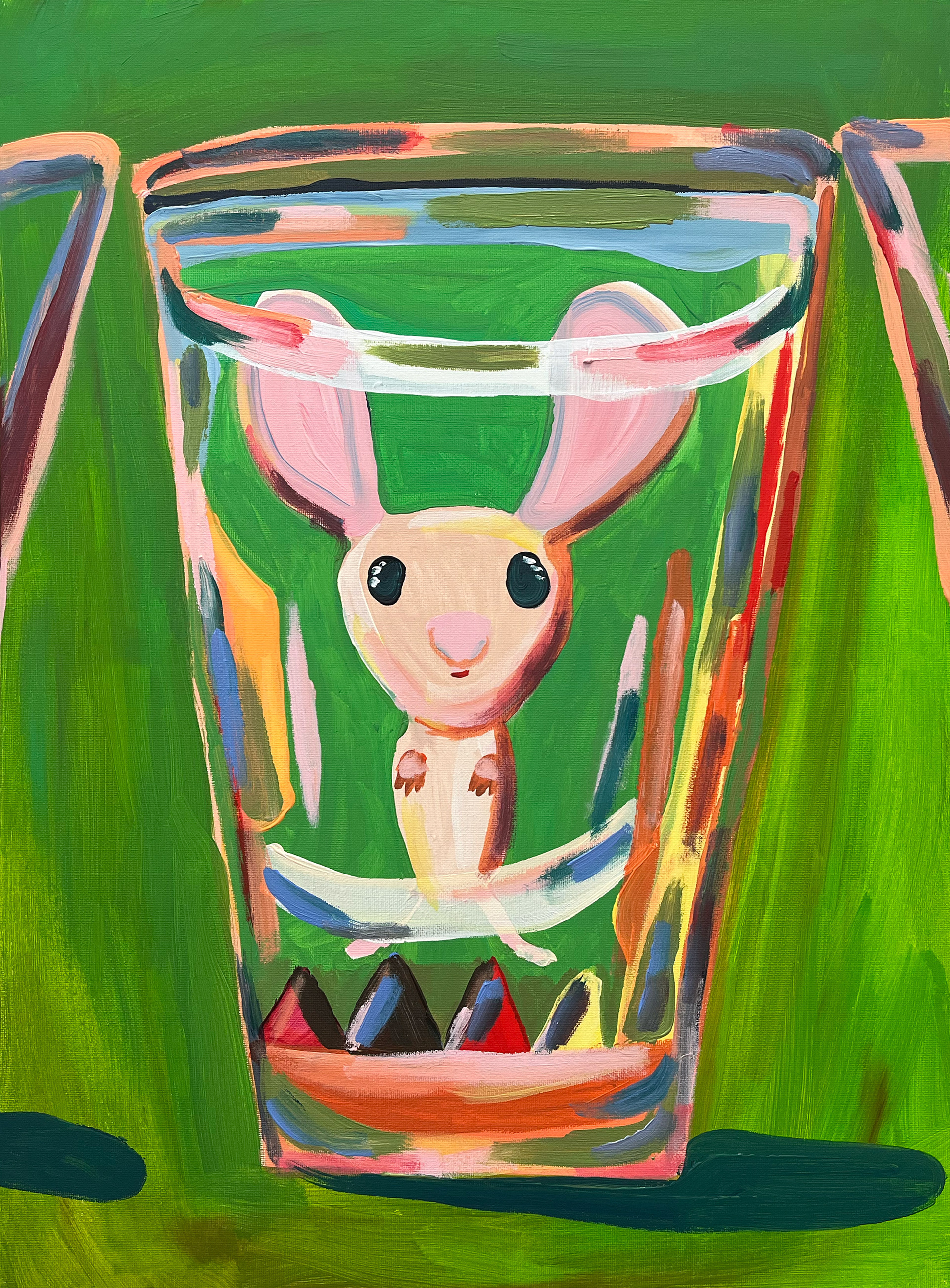 An Unbelievable Mouse, 18" x 24",  Acrylic on Canvas, 2025