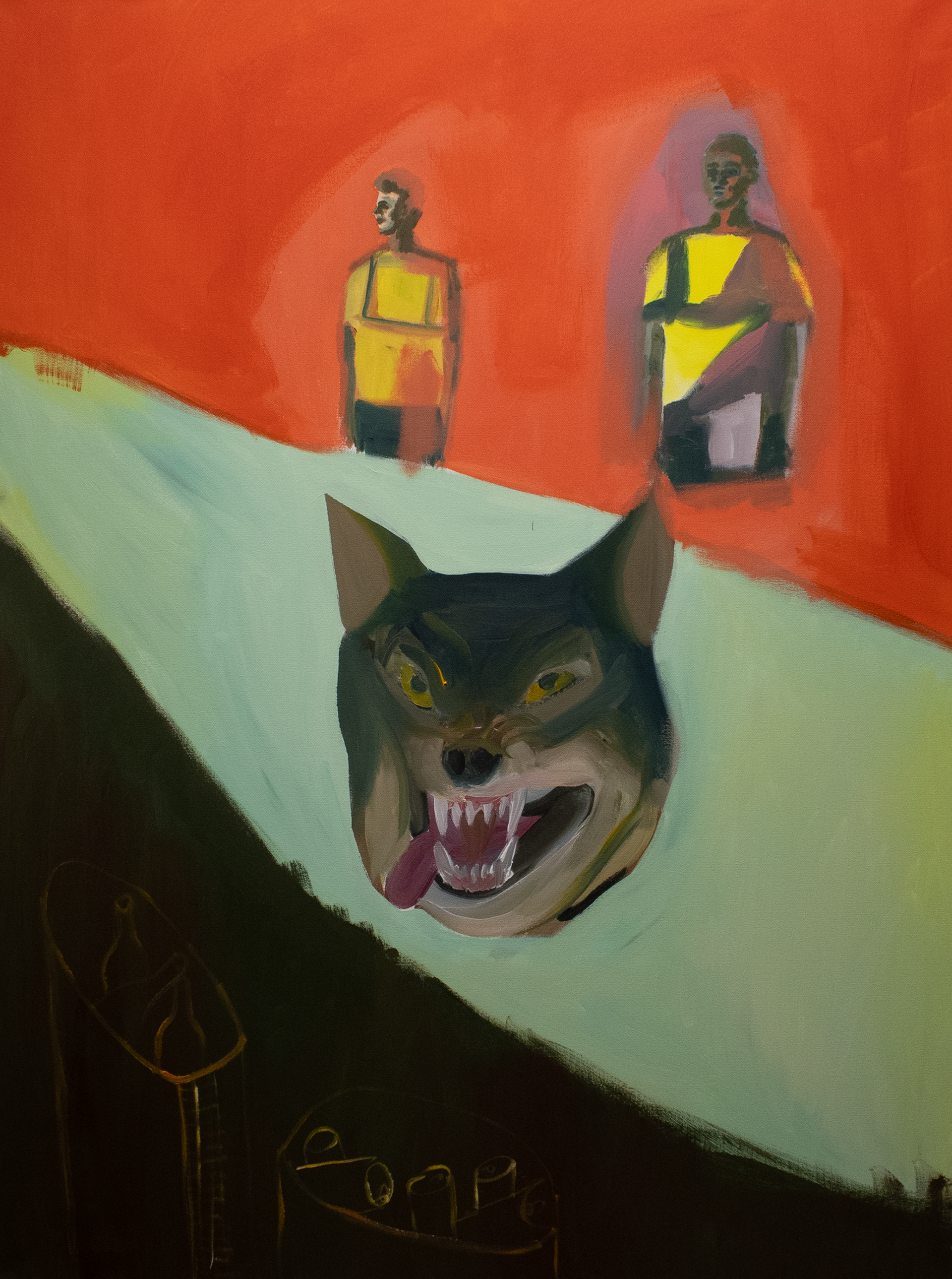 Recycling Facility, Acrylic on canvas, 36" x 48", 2026