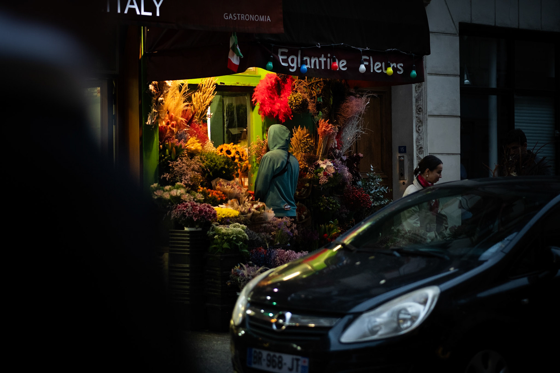 Marais district, flowers shop