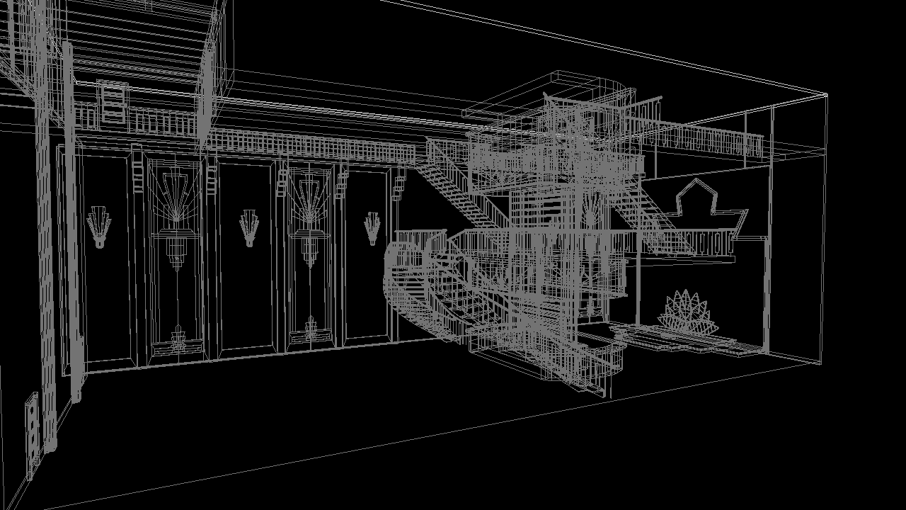 Wire Frame Perspective View