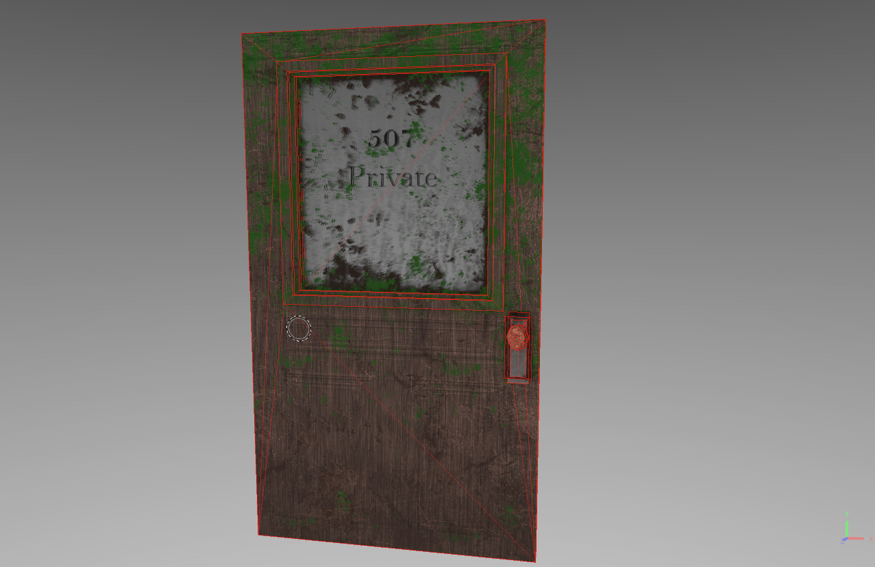 Practical Wireframe Door