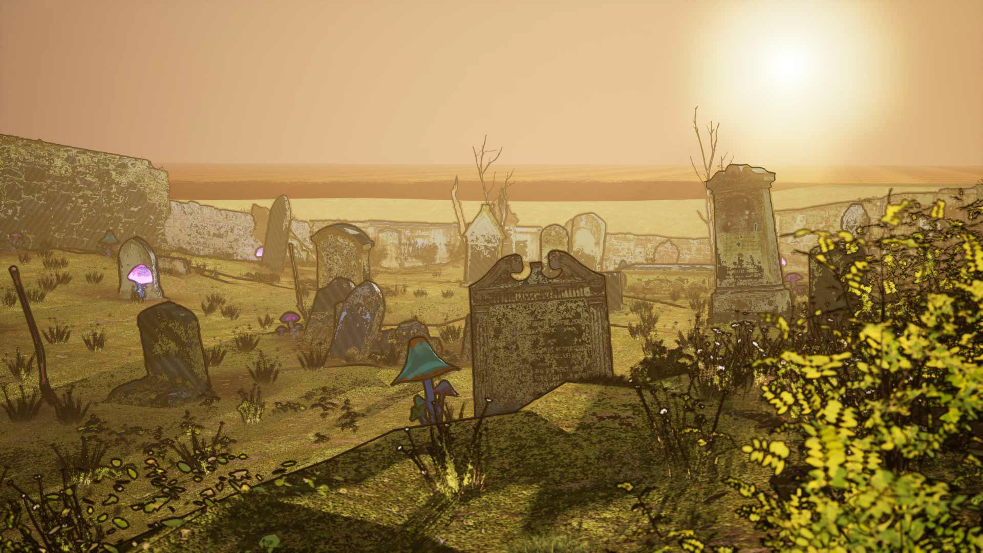 Stylised Gravestones