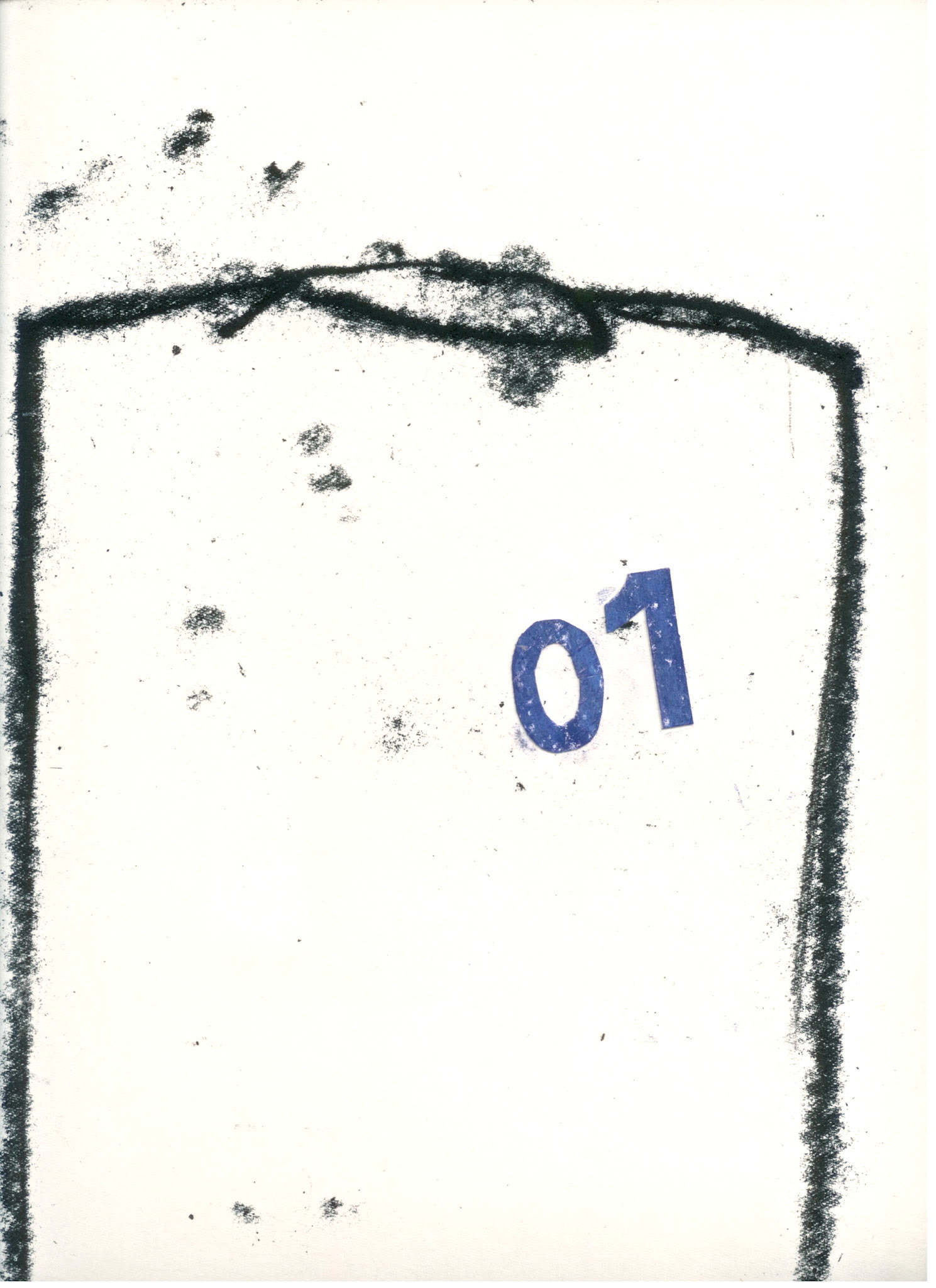 TORS II 29x21 monotypia i kolaż na papierze 1993