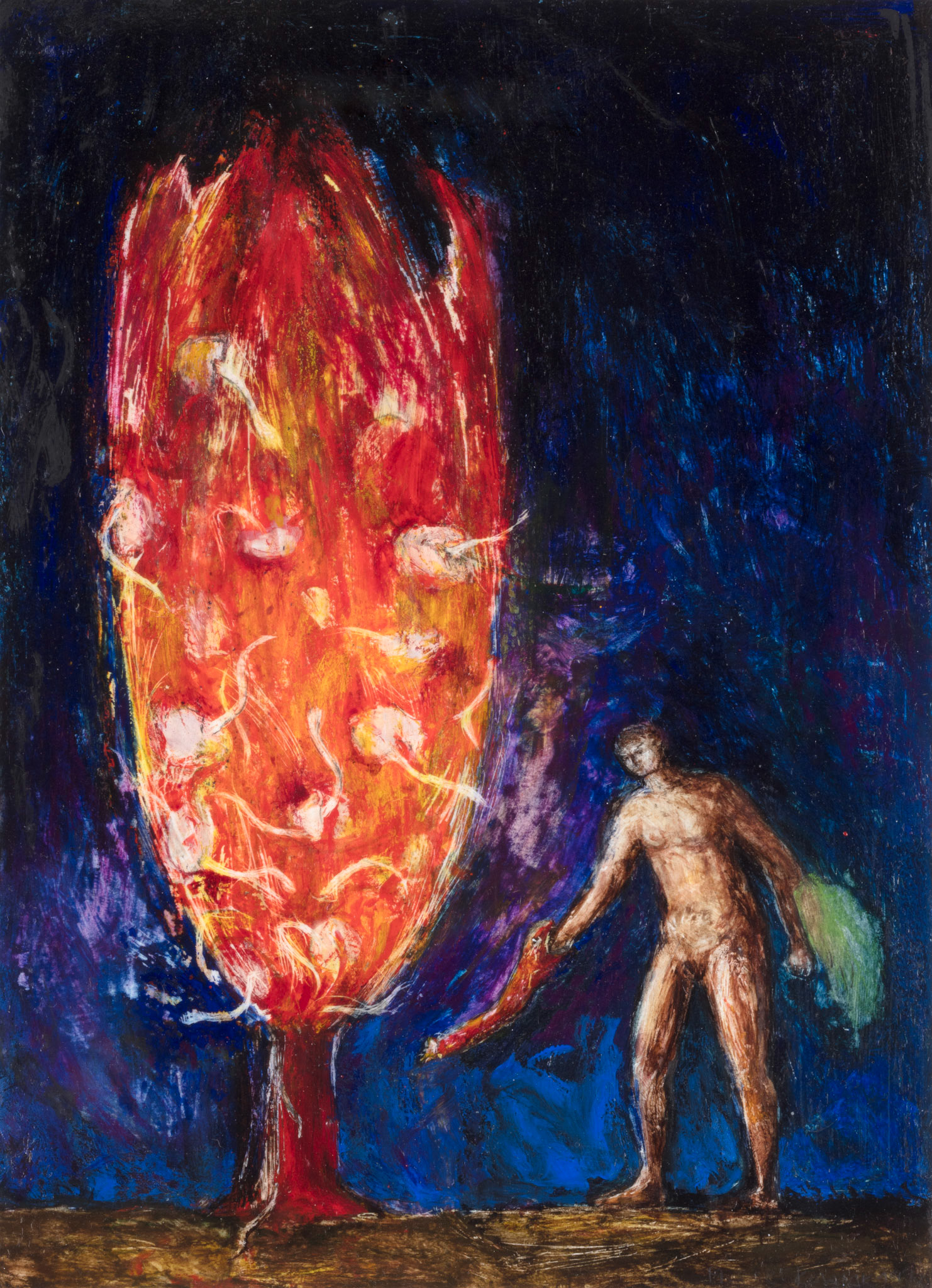 WICTORIA 16x18 akryl na papierze 1992