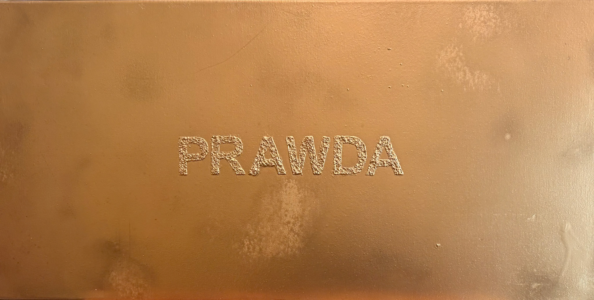 PRAWDA NR.23 40x80 techniki mieszane na płótnie 2025